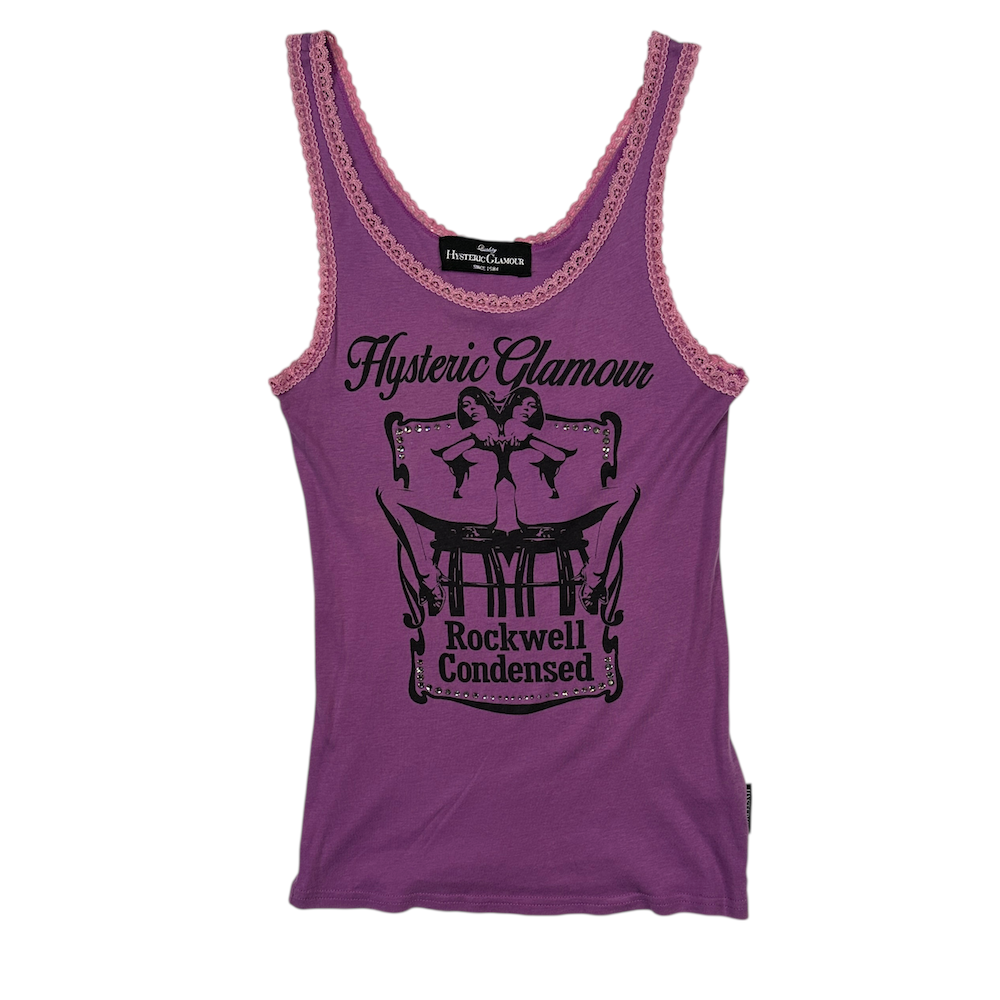HYSTERIC GLAMOUR TANK TOP - PINK – Top Floor Gallery