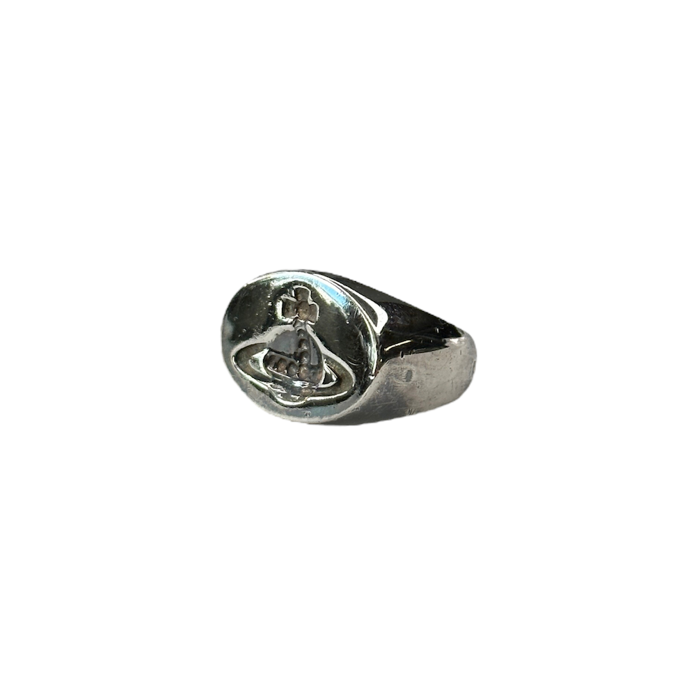 5) VIVIENNE WESTWOOD 925 SILVER SIGNET RING – Top Floor Gallery