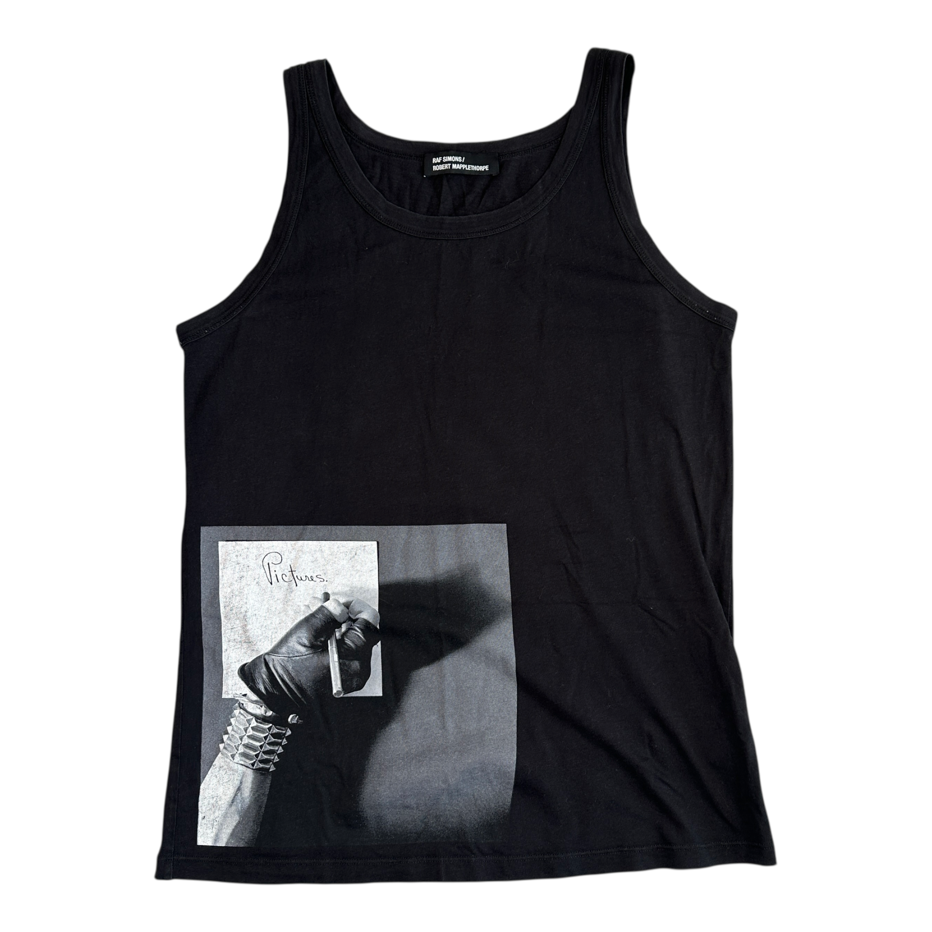 S) RAF SIMONS/ROBER MAPPLETHORPE VEST - BLACK – Top Floor Gallery