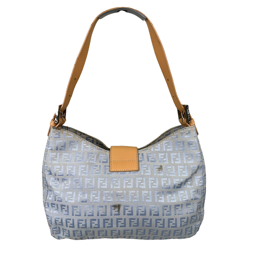 FENDI MONOGRAM CANVAS BABY BLUE BAG Top Floor Gallery