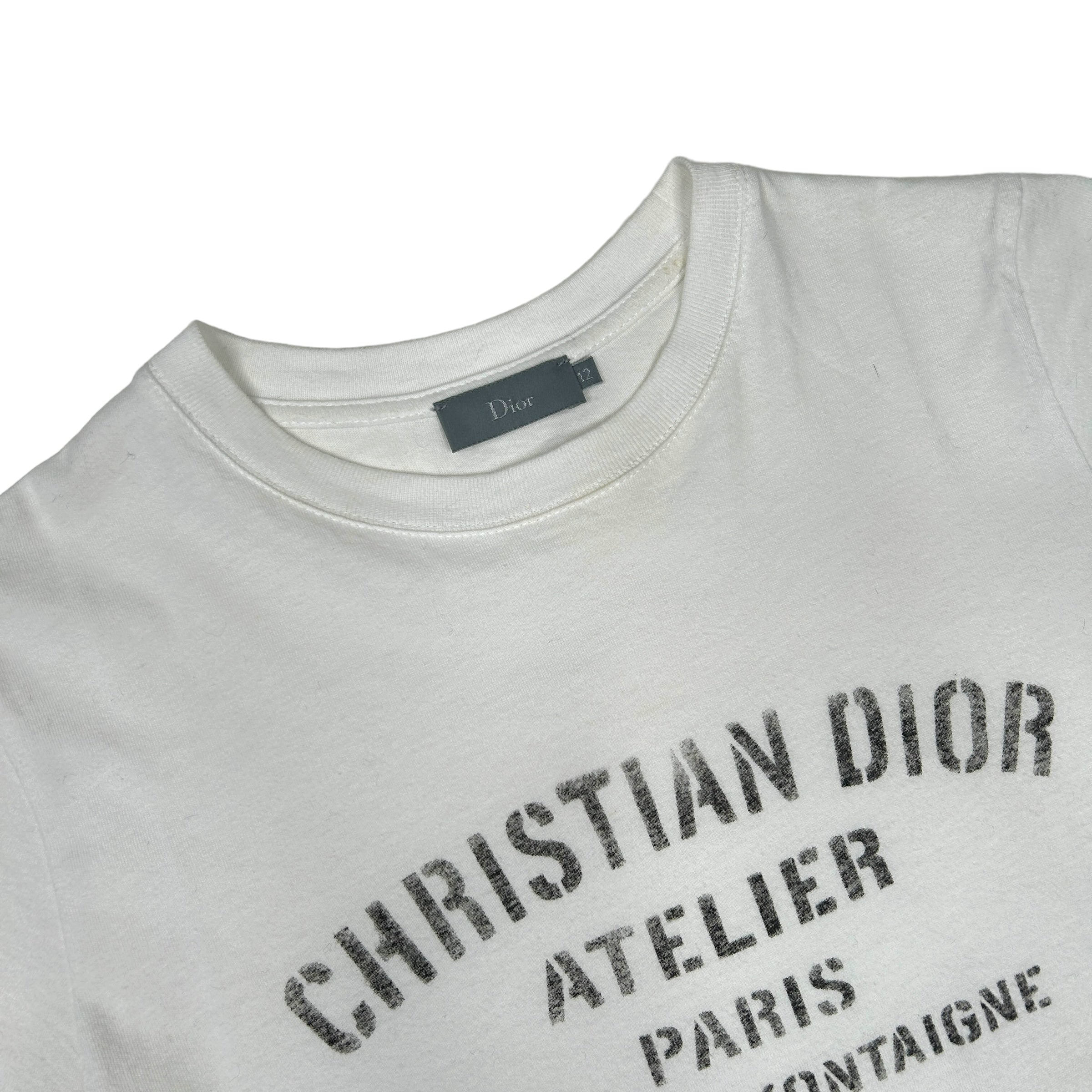 DIOR "CHRISTIAN DIOR ATELIER" TEE - WHITE