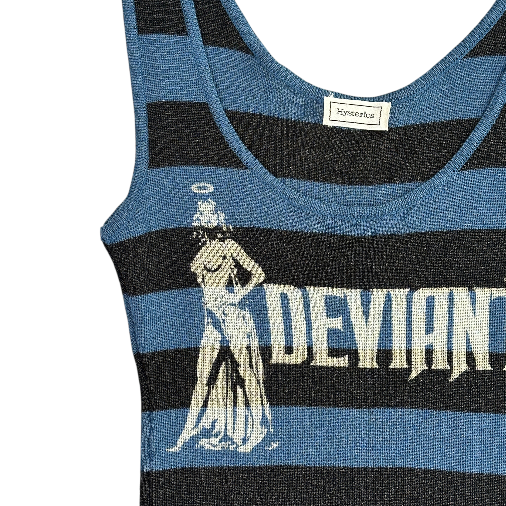 HYSTERIC GLAMOUR STRIPED VEST - BLUE