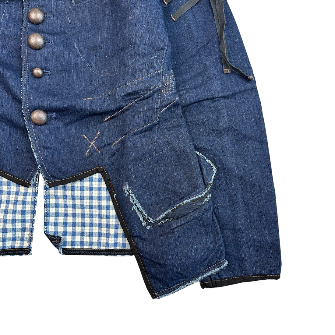 (NEW) (S) MARITHE + FRANCOIS GIRBAUD TAILORED DENIM JACKET