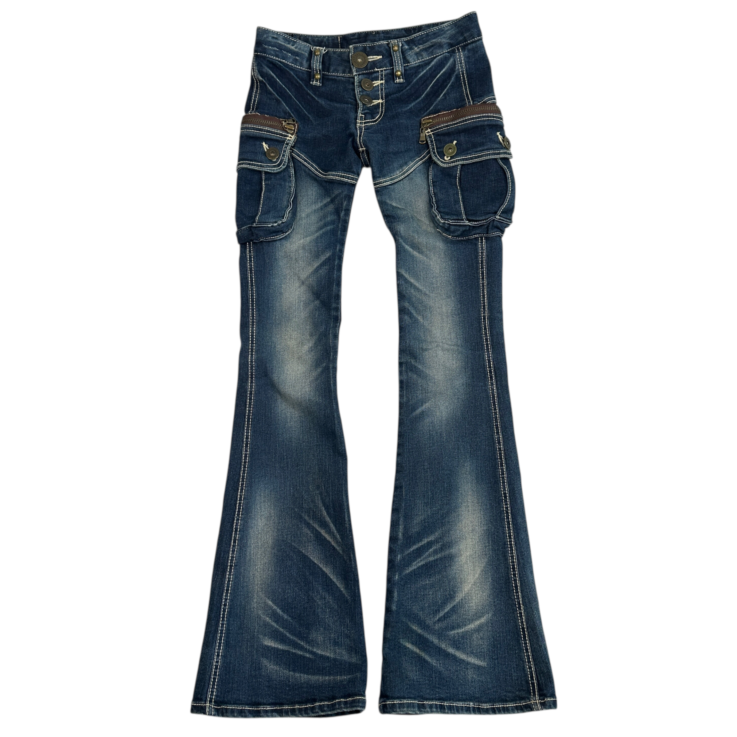 D.I.A CARGO POCKET FLARED DENIM