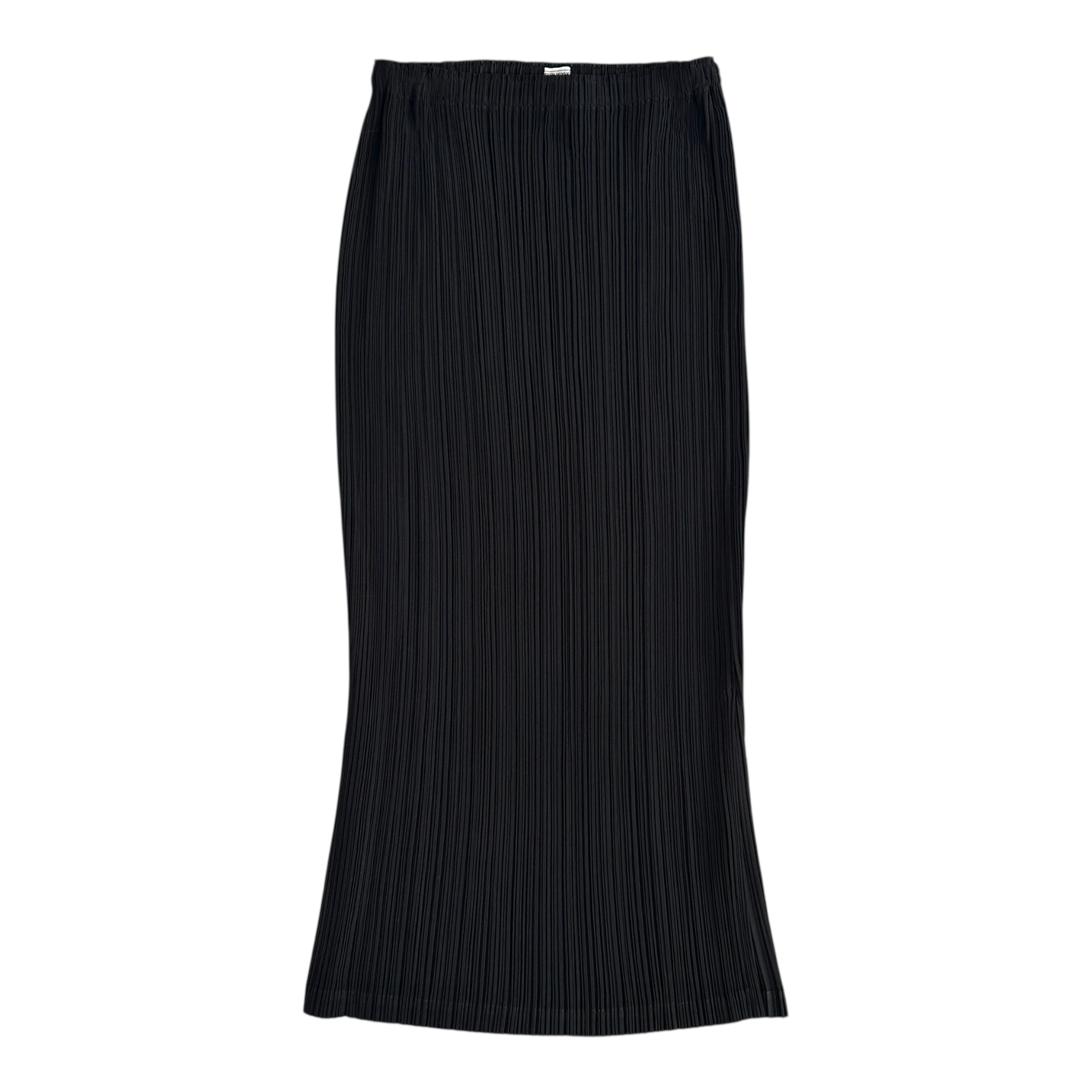 (2) ISSEY MIYAKE FETE PLEATED SKIRT - BLACK