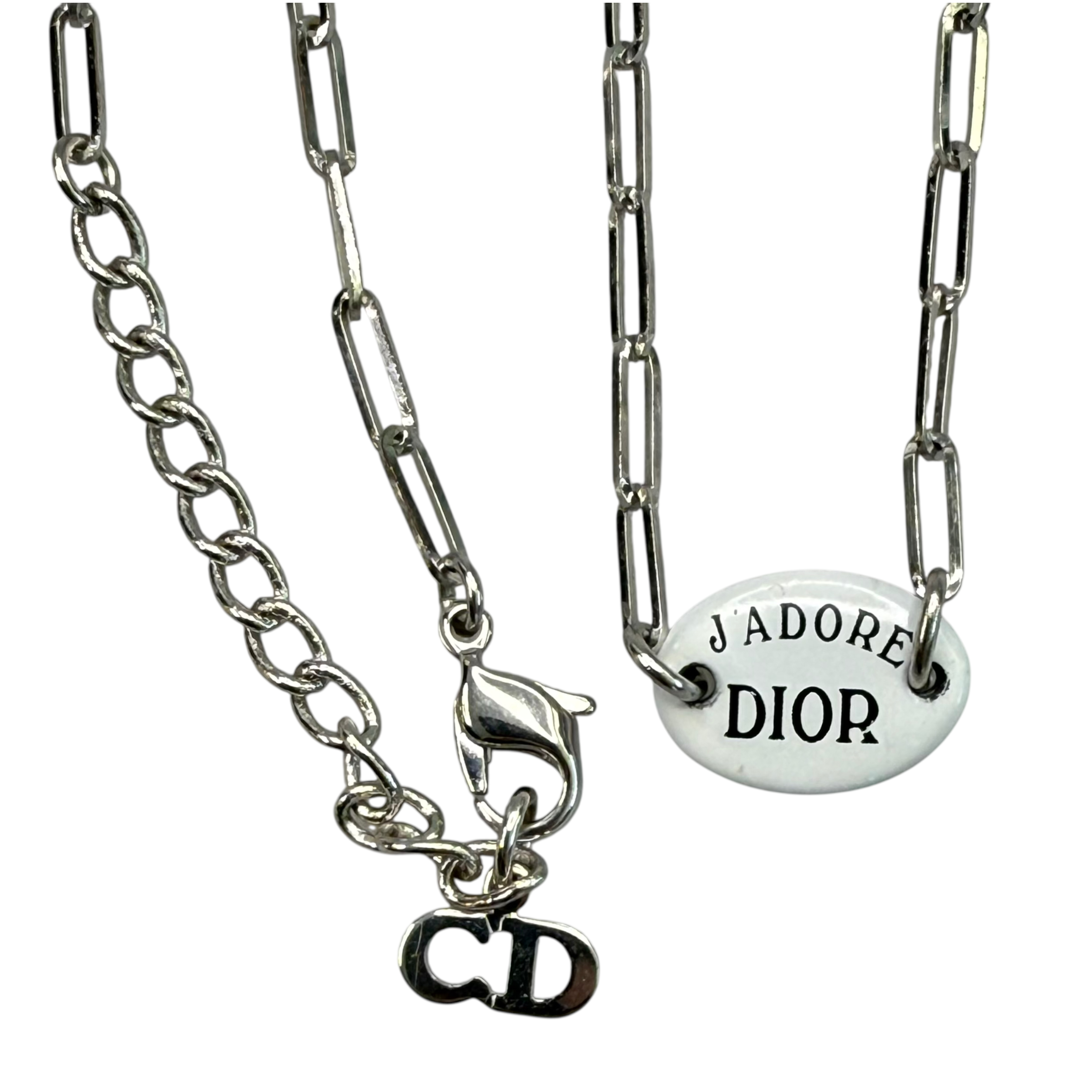 DIOR J'ADORE PENDANT NECKLACE - SILVER PLATED