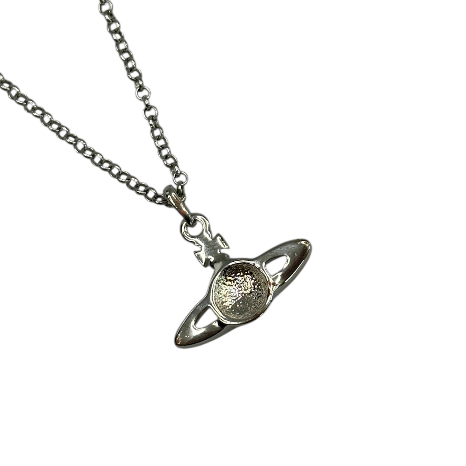 VIVIENNE WESTWOOD MAYFAIR NECKLACE (PINK/ORANGE) - SILVER PLATED