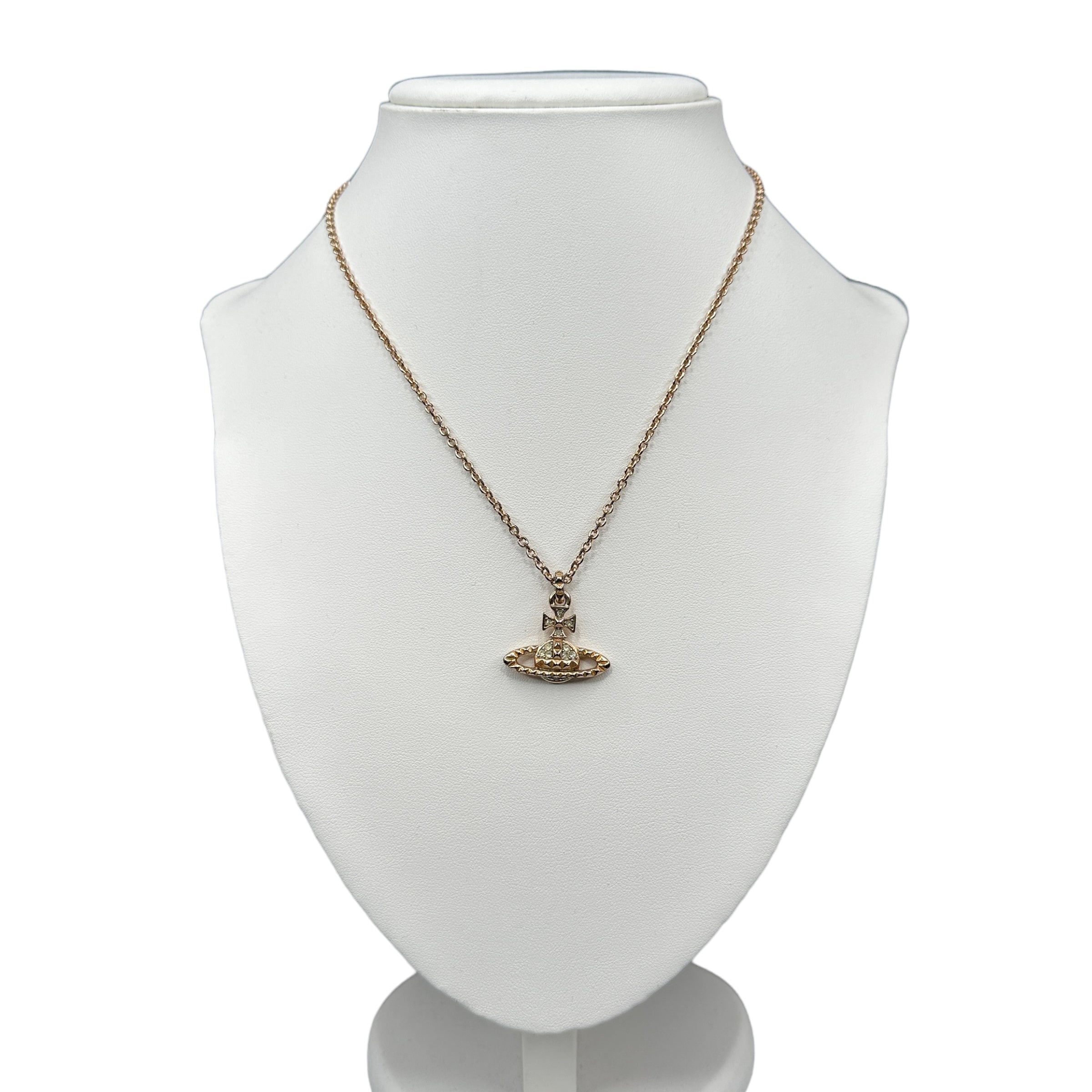 VIVIENNE WESTWOOD ROSE GOLD BAS RELIEF NECKLACE