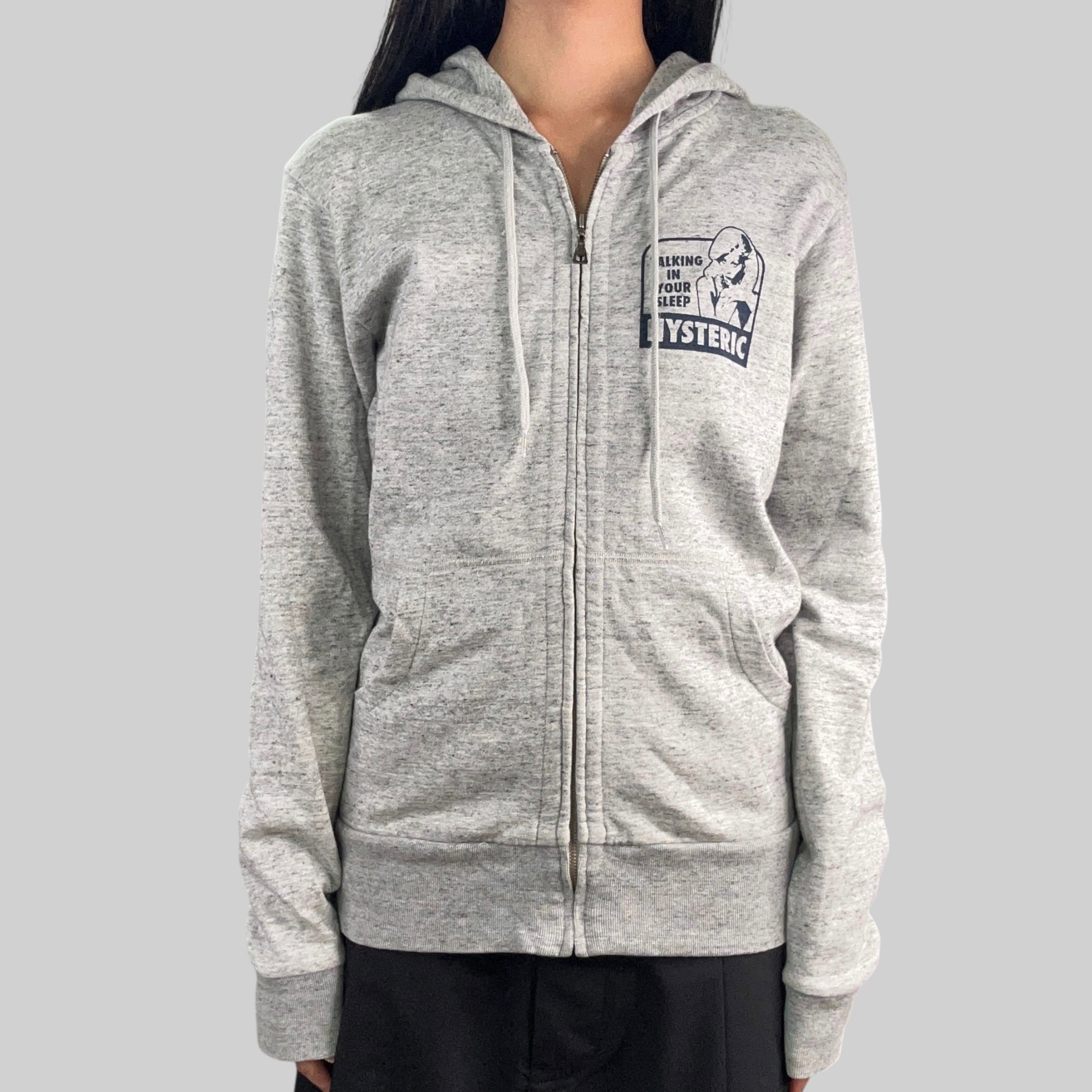 HYSTERIC GLAMOUR TESTED AND APPROVED ZIP HOODIE - GREY – Top Floor