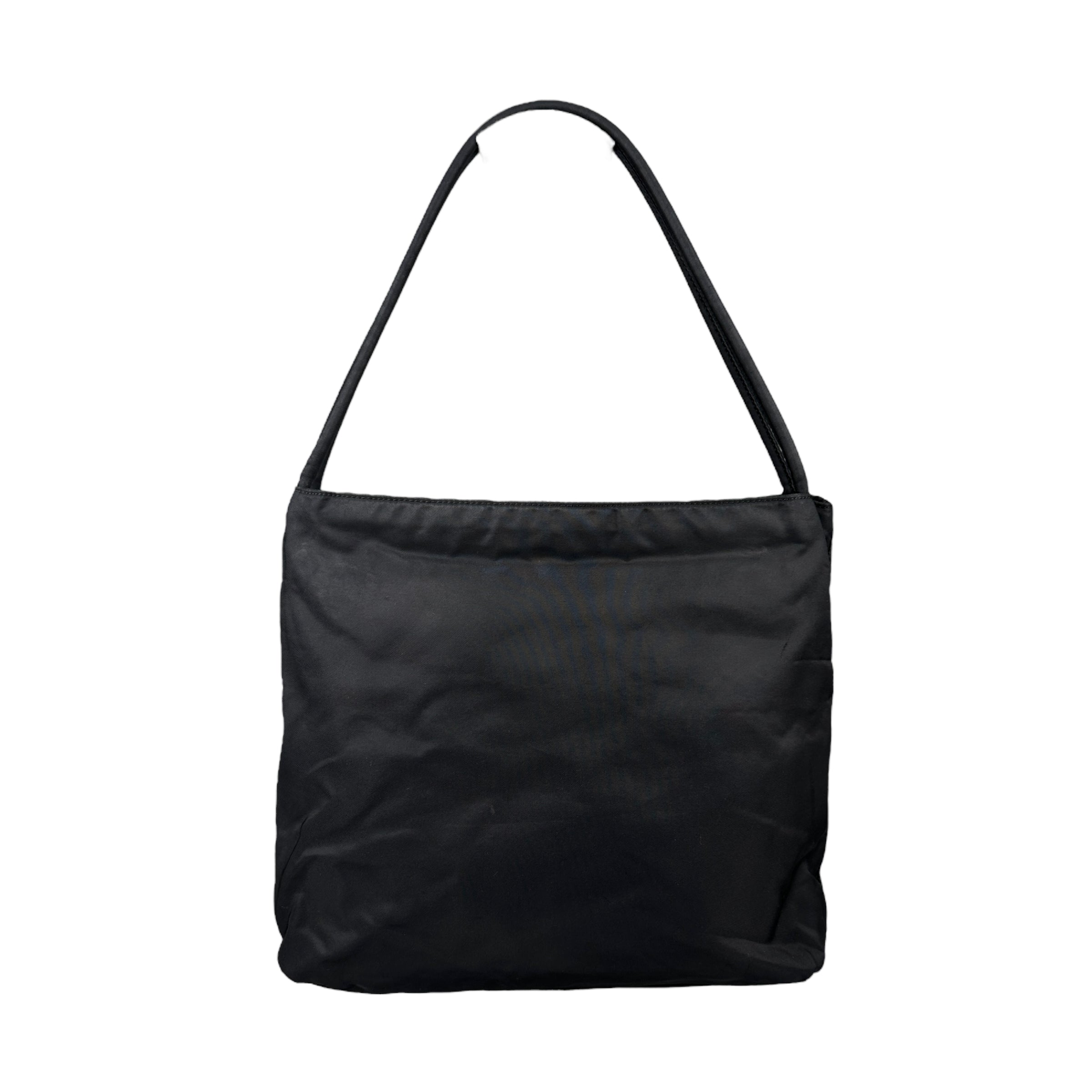 PRADA BLACK NYLON TOTE BAG