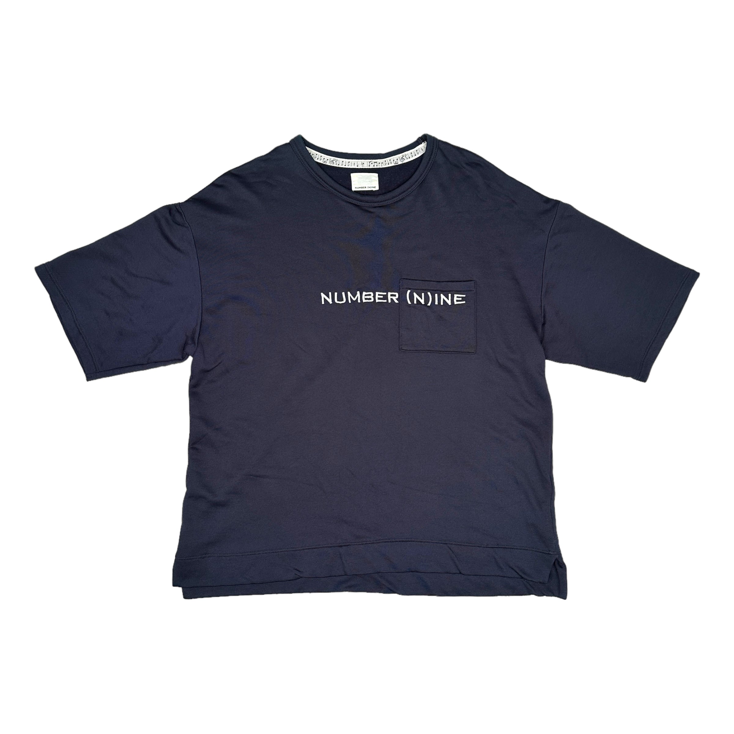 NUMBER(N)INE EMBROIDERED LOGO POCKET TEE