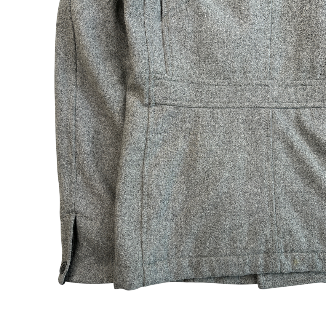 (46) NICOLE CLUB FOR MEN WOOL-BLEND PEA COAT - GREY