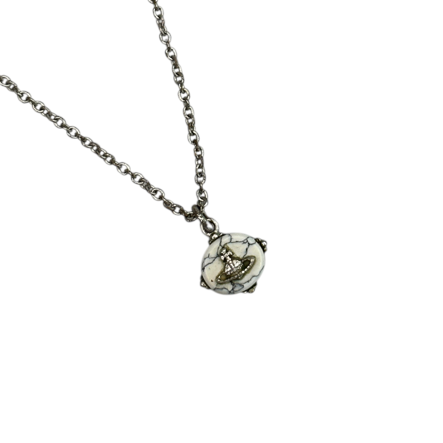 VIVIENNE WESTWOOD MINI PENDANT NECKLACE - SILVER PLATED