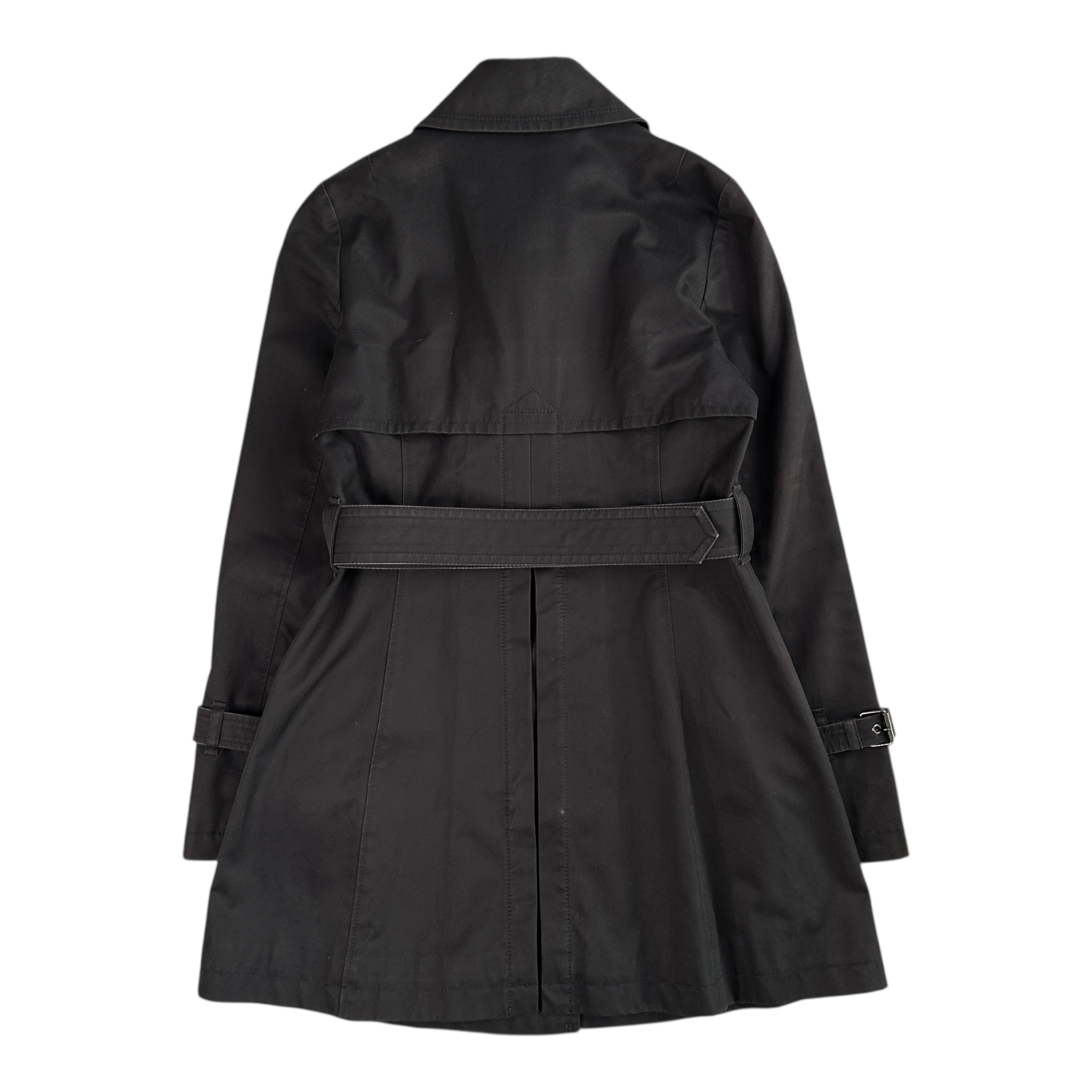 (38) BURBERRY BLUE LABEL TRENCH COAT - BLACK