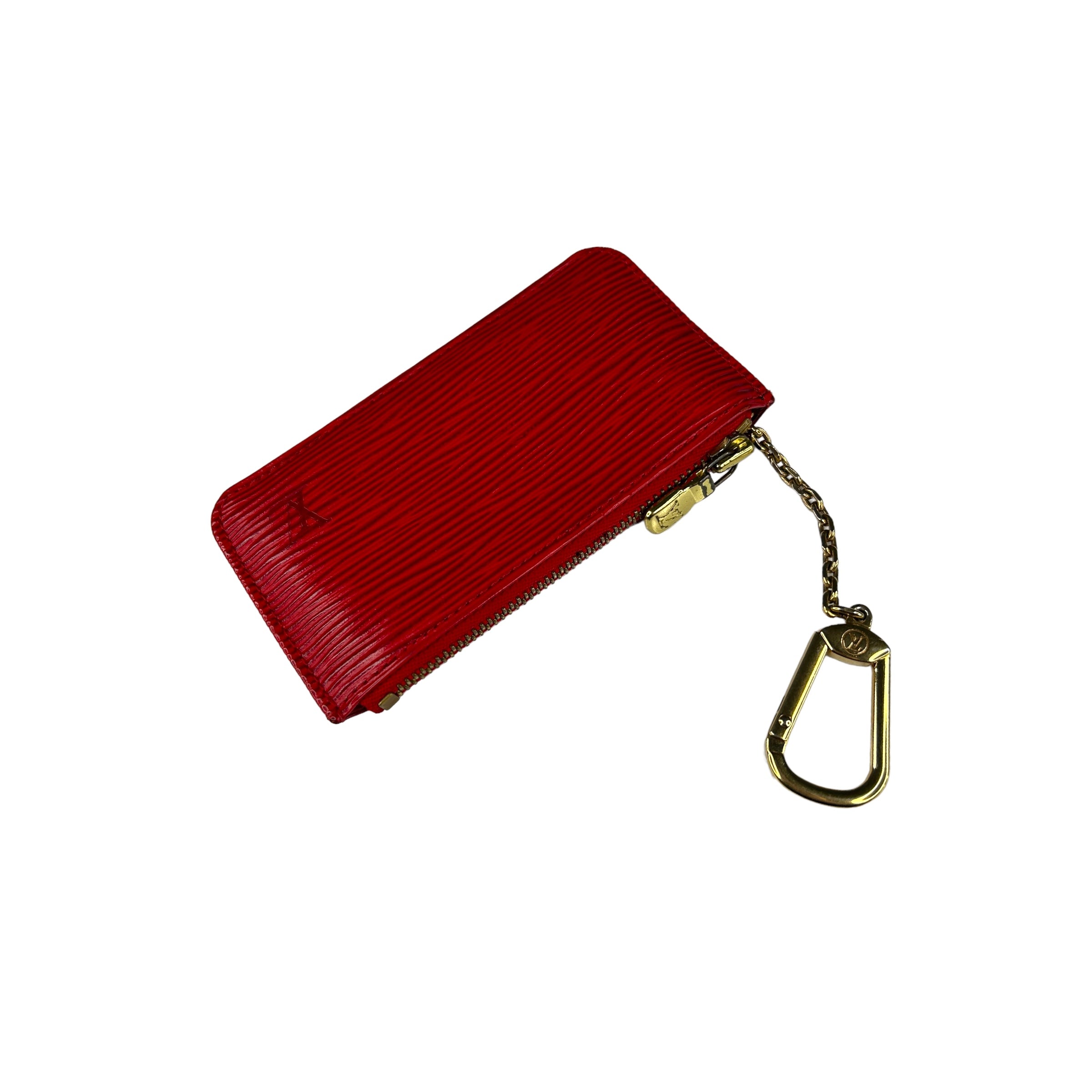 LOUIS VUITTON RED EPI LEATHER KEY POUCH