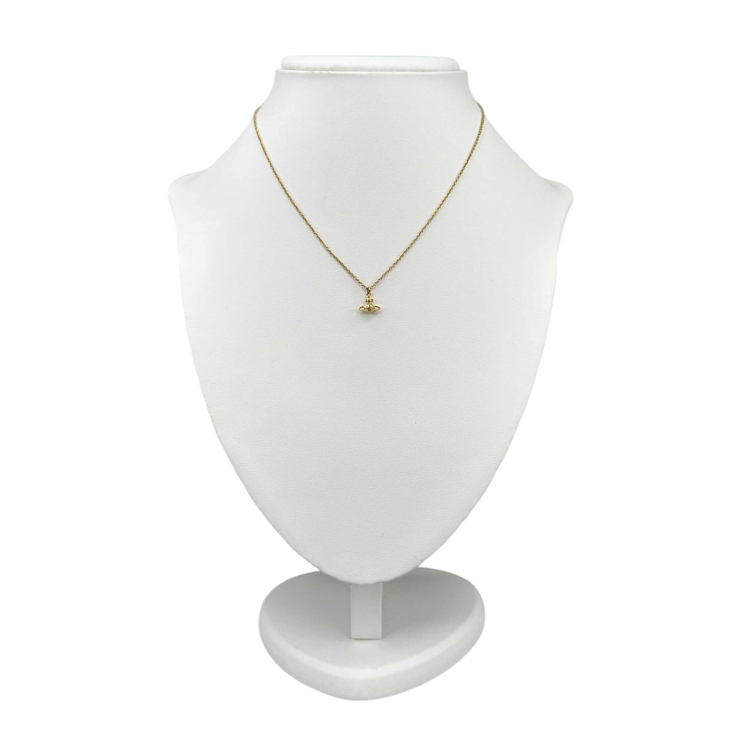 VIVIENNE WESTWOOD MICRO ORB NECKLACE - GOLD PLATED