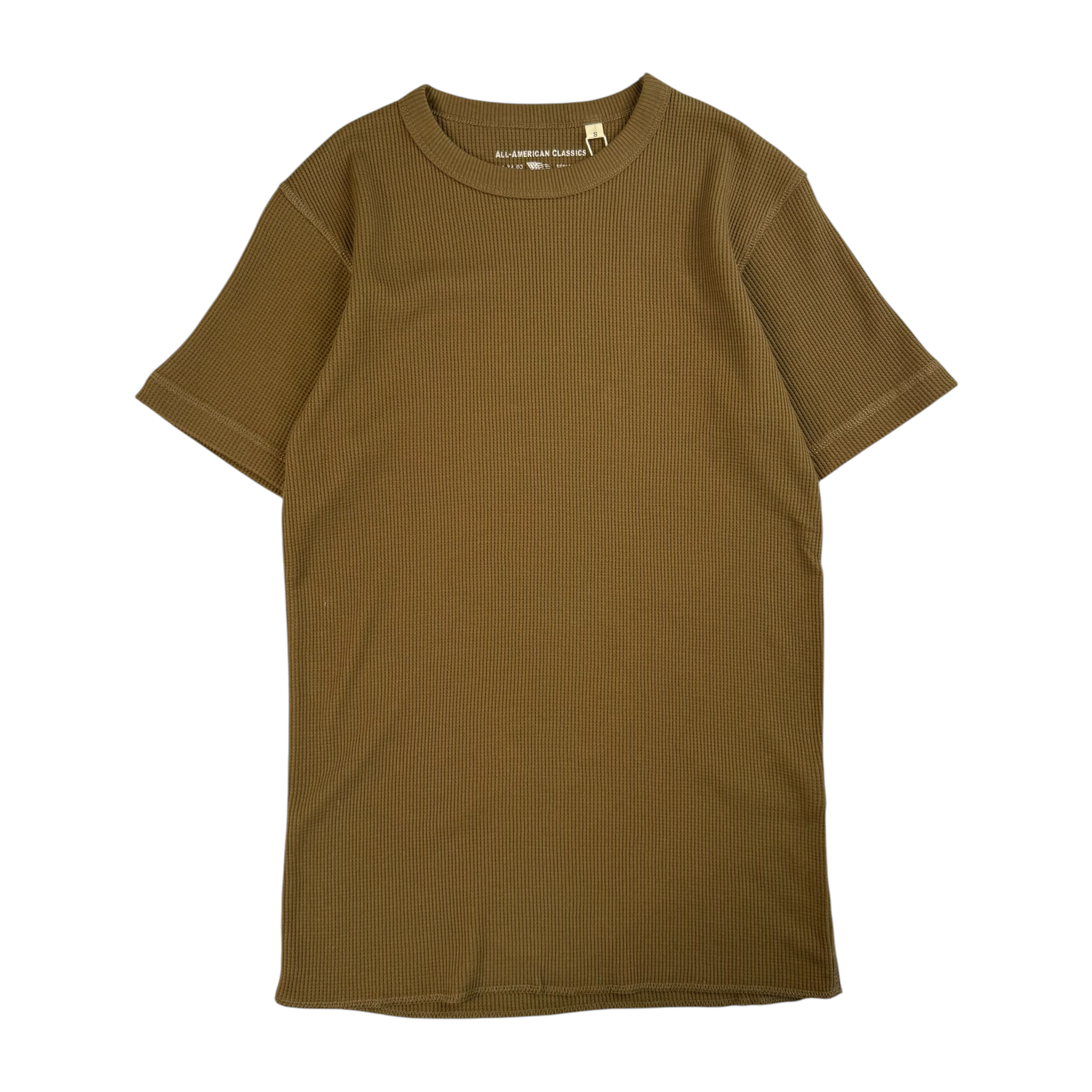(NEW) AVIREX EVERYDAY WAFFLE SHORT SLEEVE T-SHIRT - OLIVE