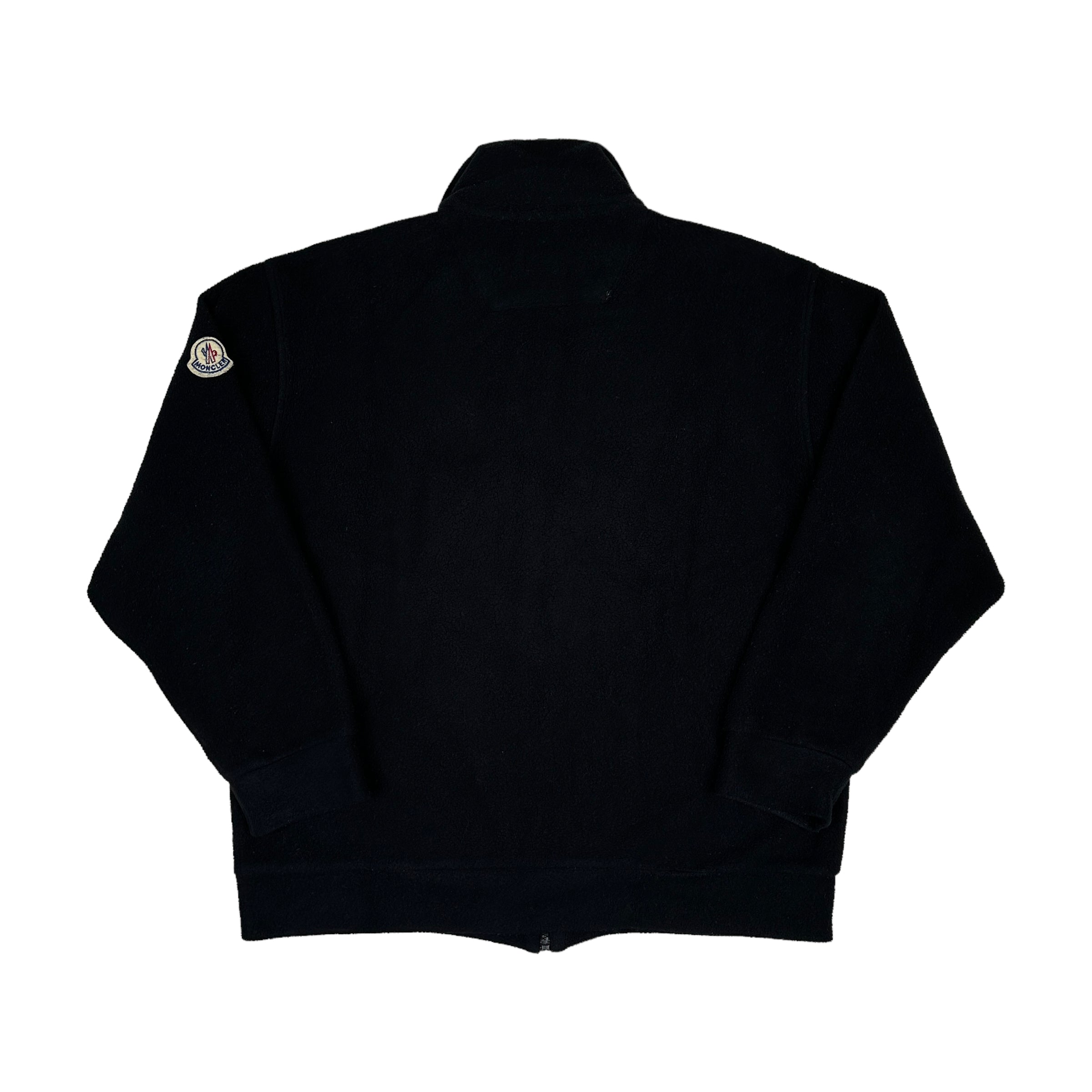 MONCLER x HUSKY VINTAGE FLEECE ZIP JACKET - BLACK