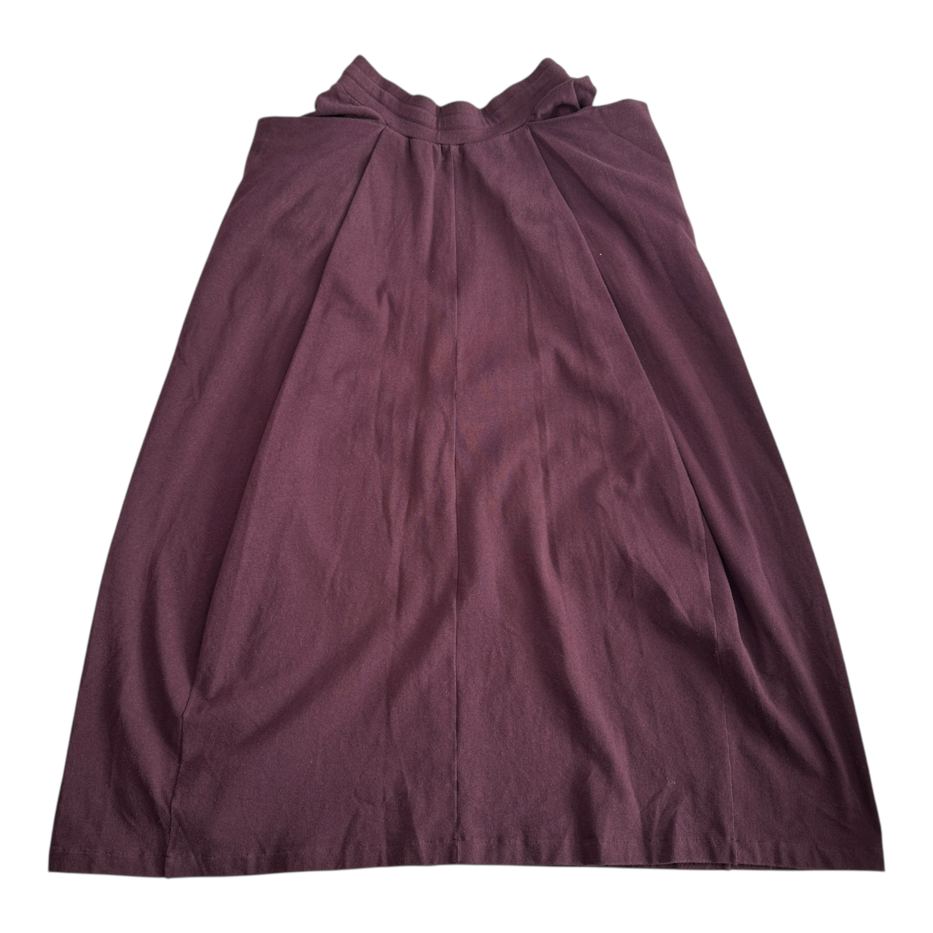 (0) BARJA SWEAT SKIRT - MAROON