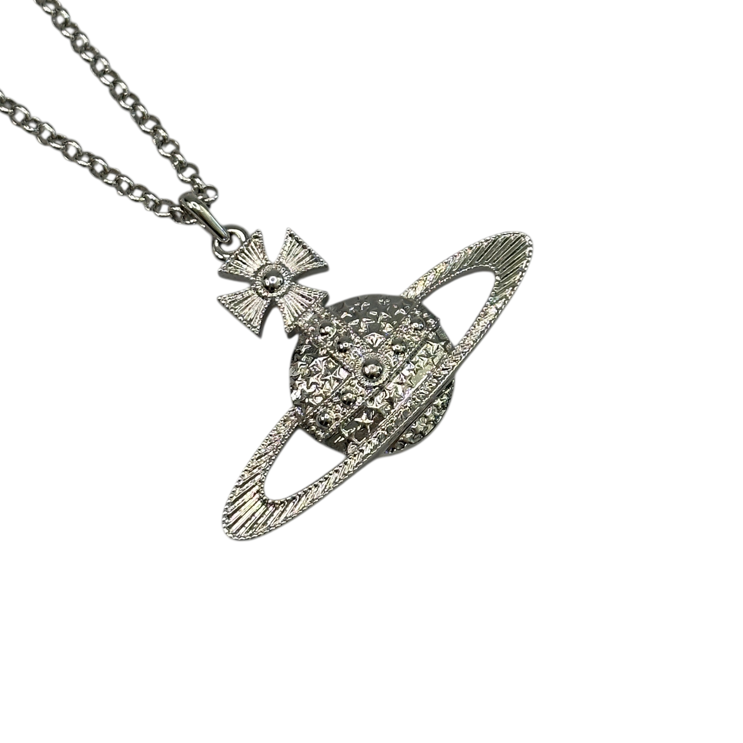 VIVIENNE WESTWOOD LARGE MAYFAIR NECKLACE - SILVER PLATED