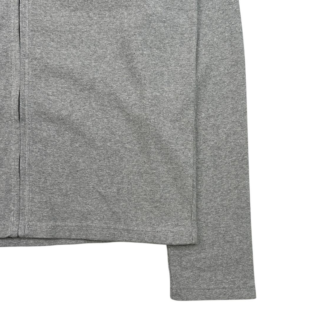 (NEW) AVIREX RIBBED EVERY DAY ZIP UP - GREY