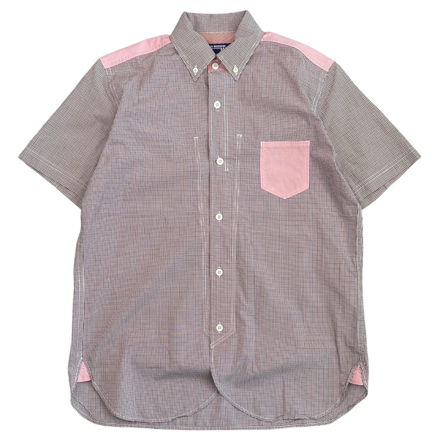 (M) JUNYA WATANABE COMME DES GARCONS HOMME MAN SHORT SLEEVE BUTTON UP SHIRT