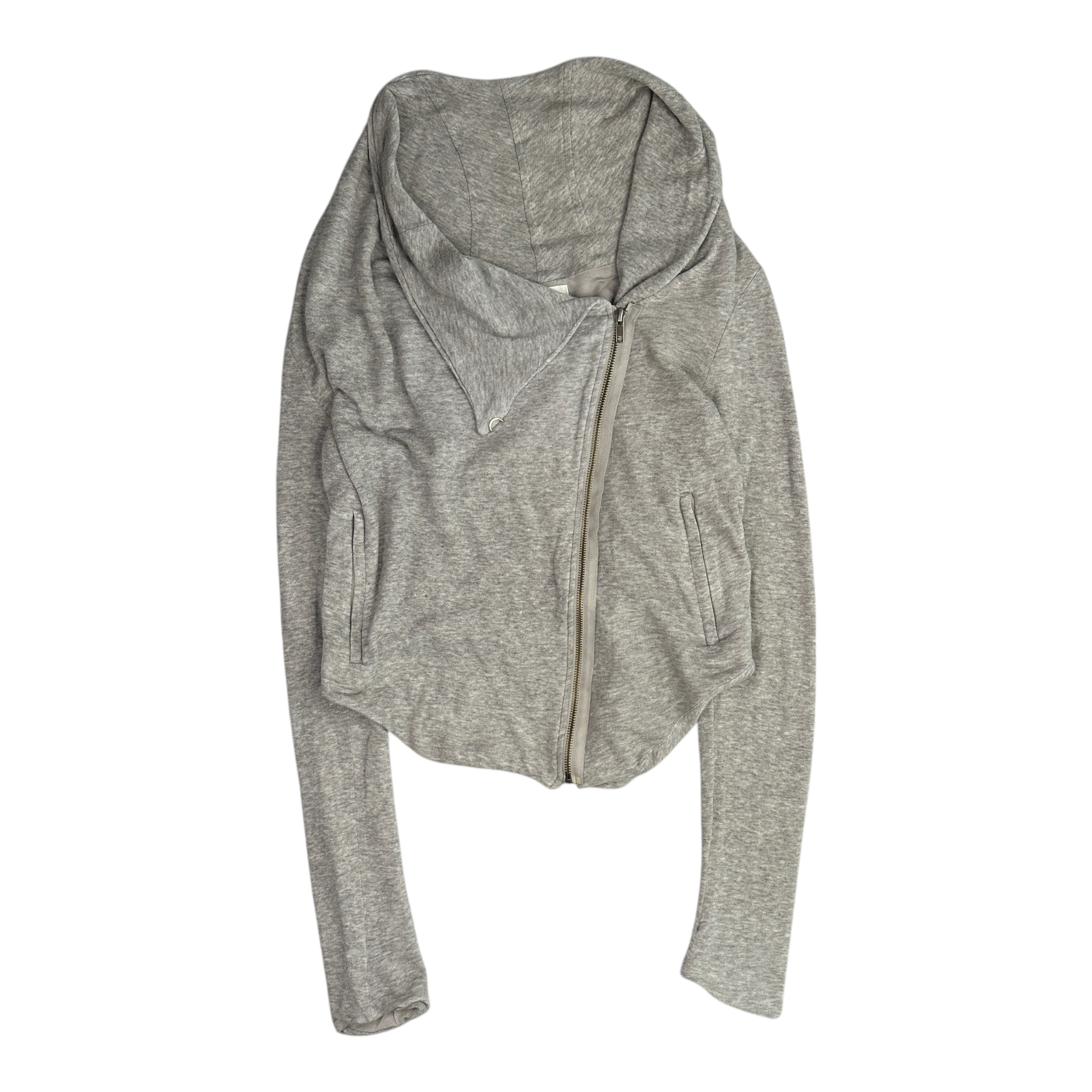 (S) HELMUT LANG ASYMMETRICAL ZIP JACKET - GREY