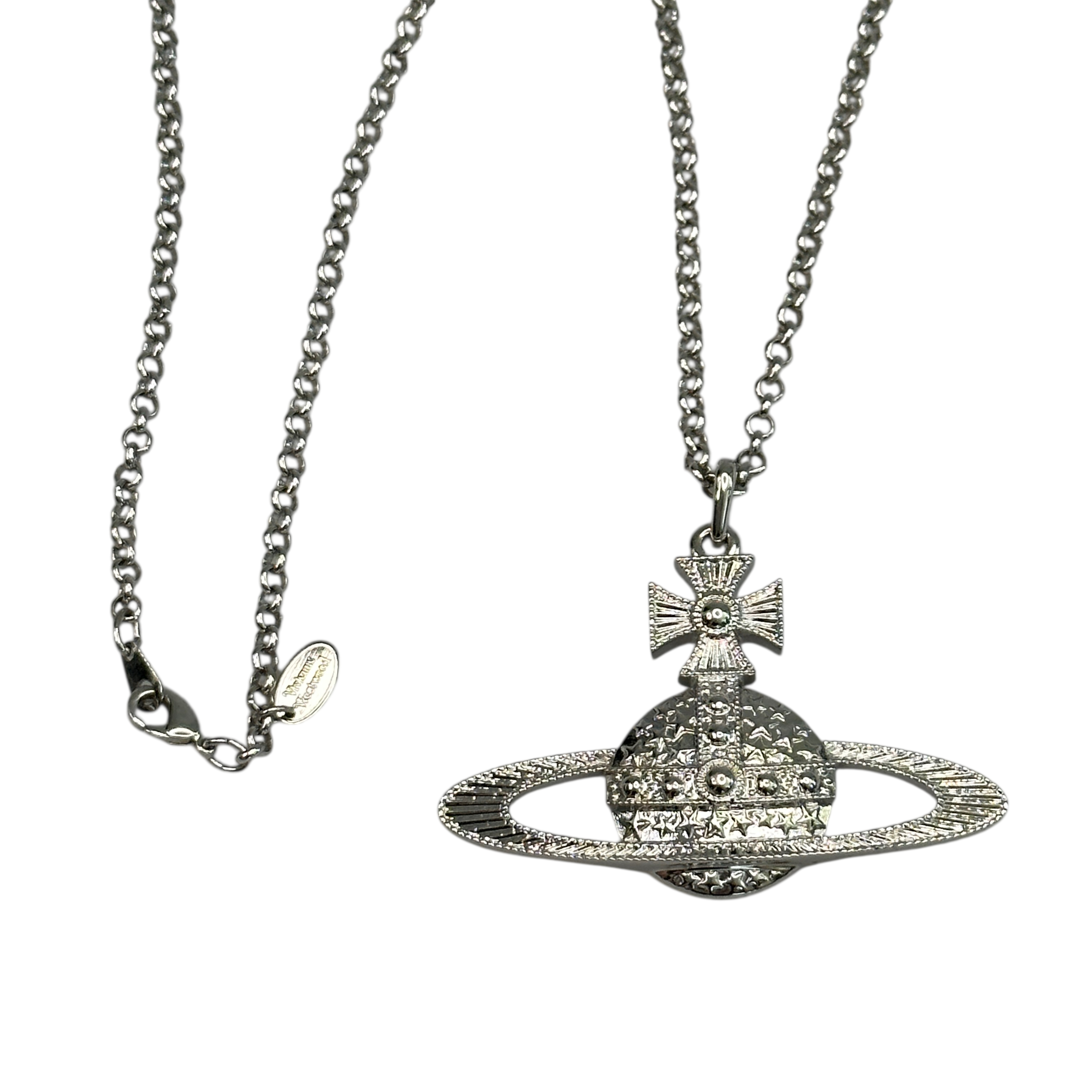 VIVIENNE WESTWOOD LARGE MAYFAIR NECKLACE - SILVER PLATED