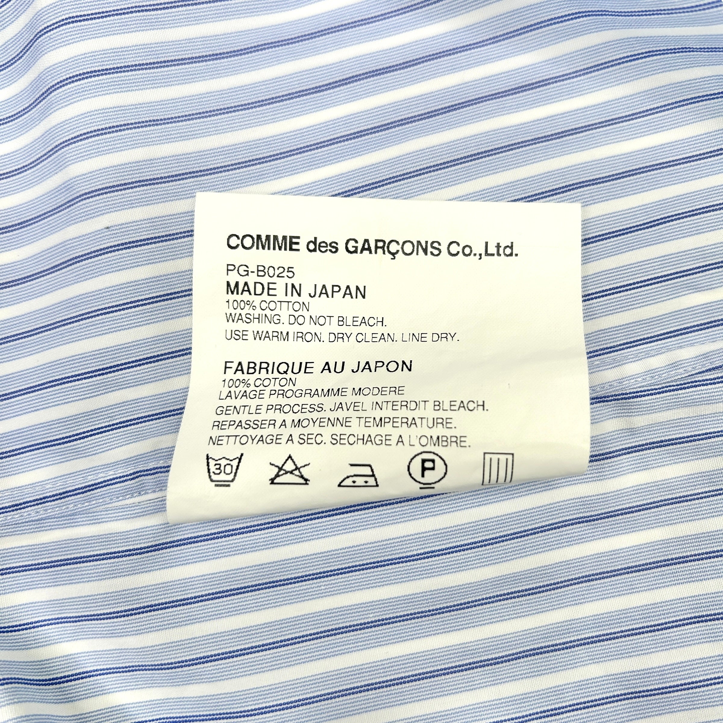 COMME DES GARCONS HOMME PLUS 2010 SKULL / CHECKERED / STRIPE SHIRT (M)