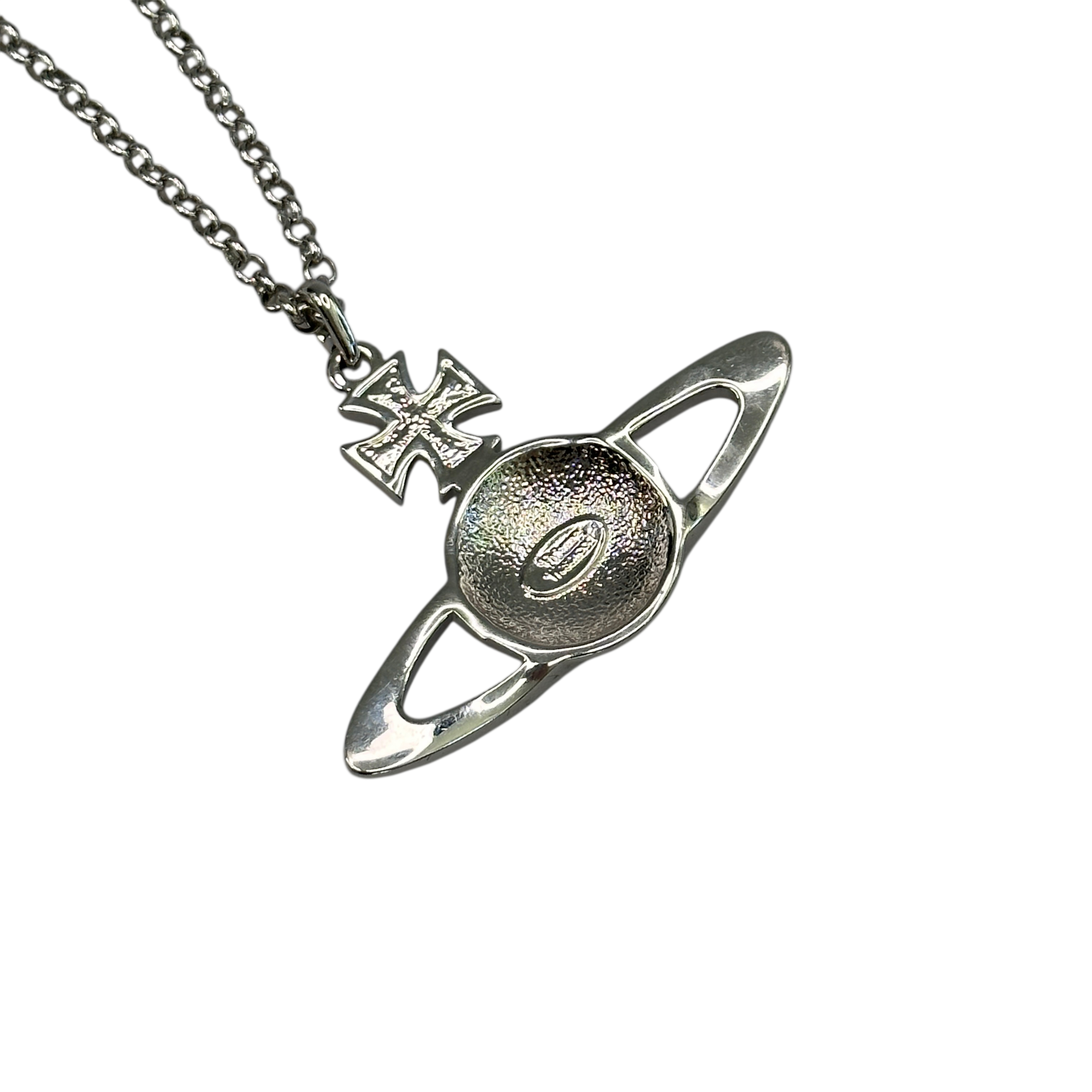 VIVIENNE WESTWOOD LARGE MAYFAIR NECKLACE - SILVER PLATED