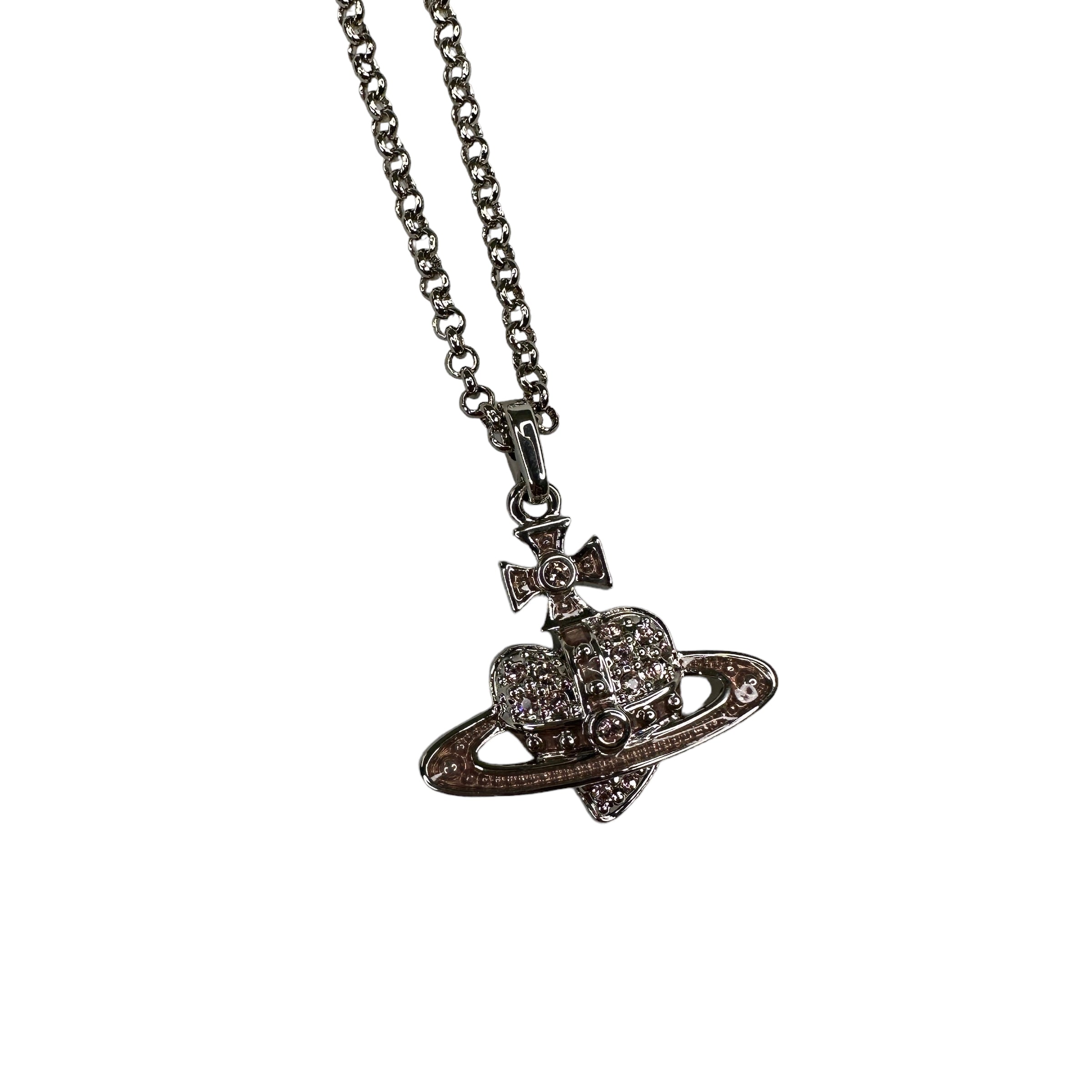 (NEW) VIVIENNE WESTWOOD VINTAGE ROSE REVERSE HEART NECKLACE (AW22)