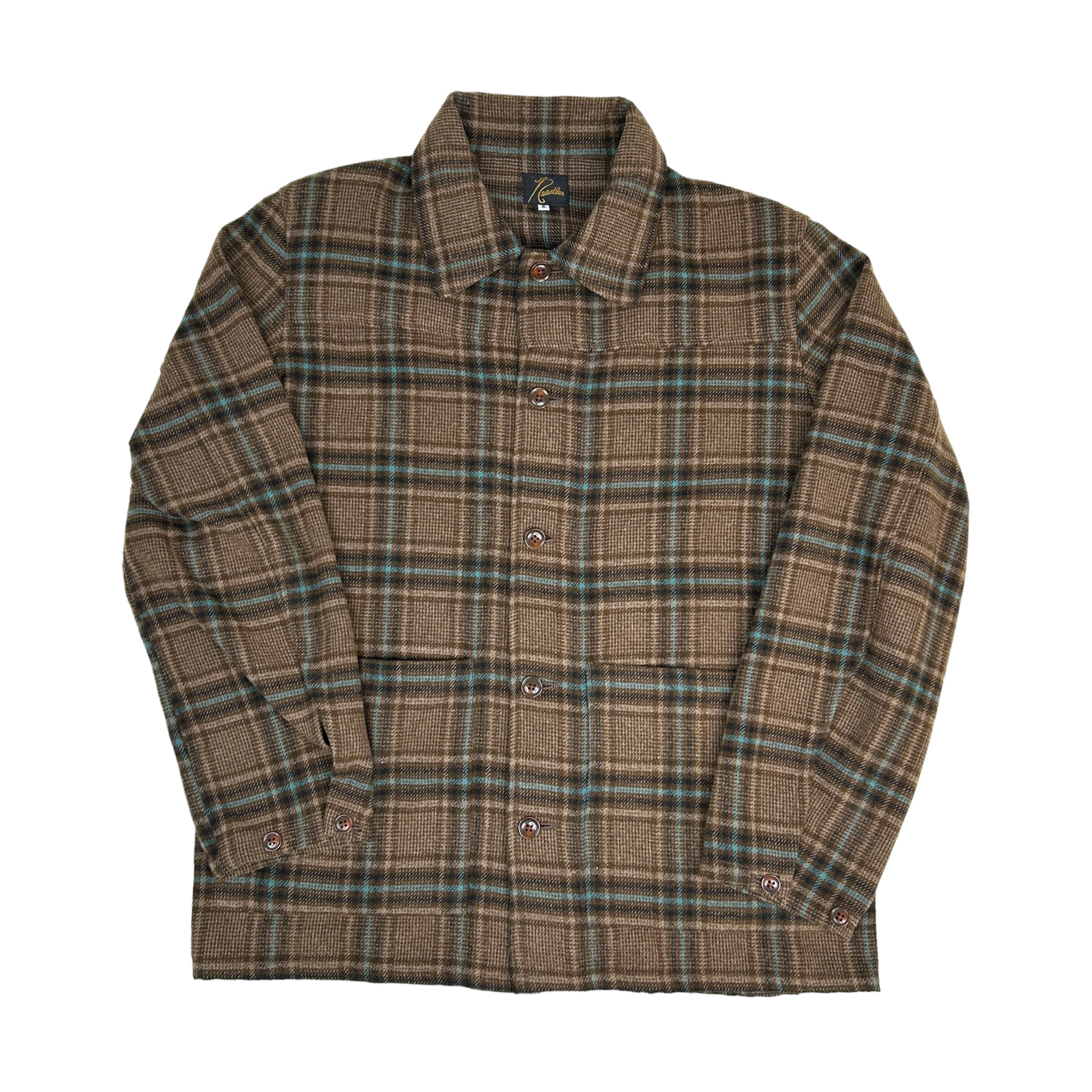 NEEDLES PLAID TWEED COVERALL