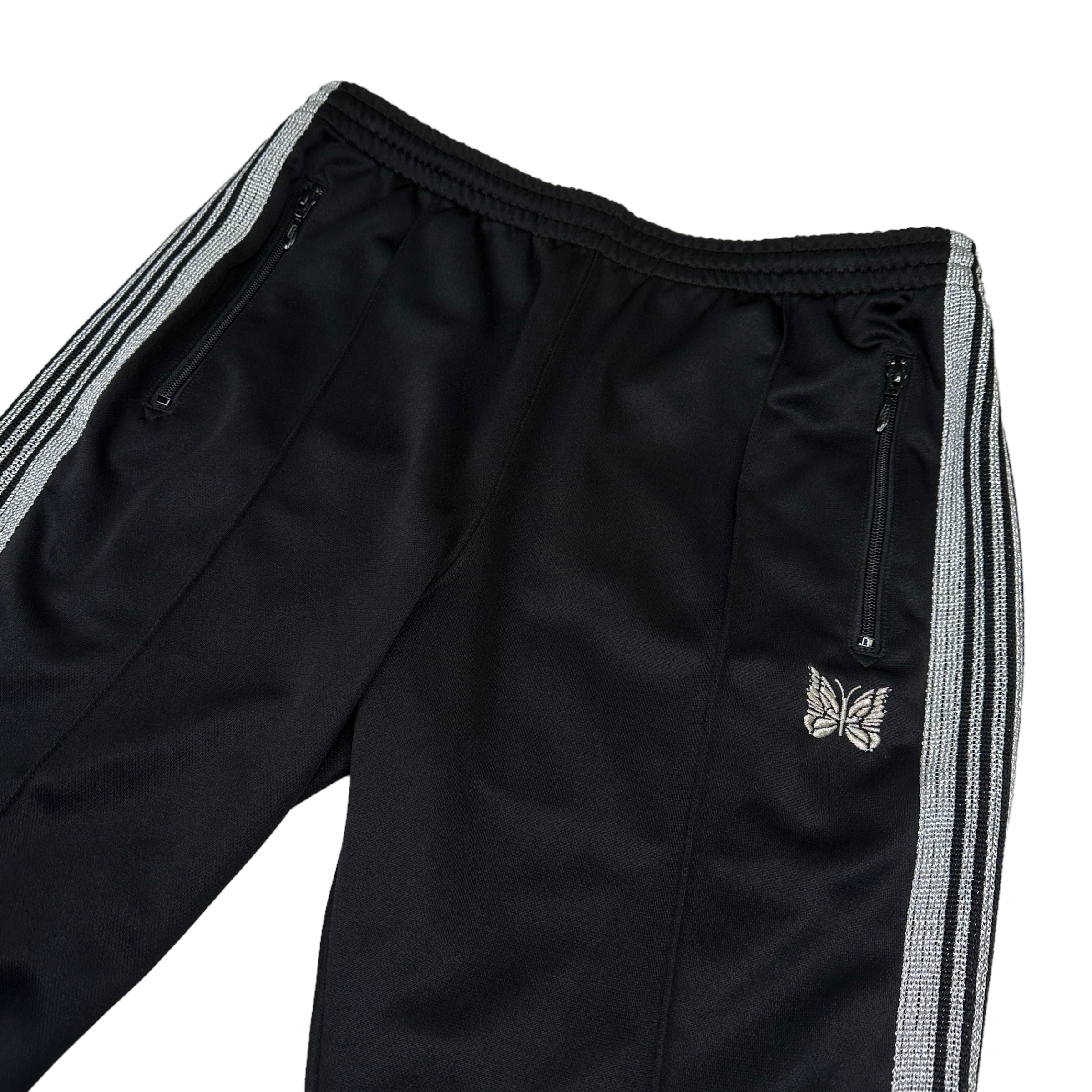 NEEDLES BEAMS EXCLUSIVE TRACK PANTS - BLACK/SILVER