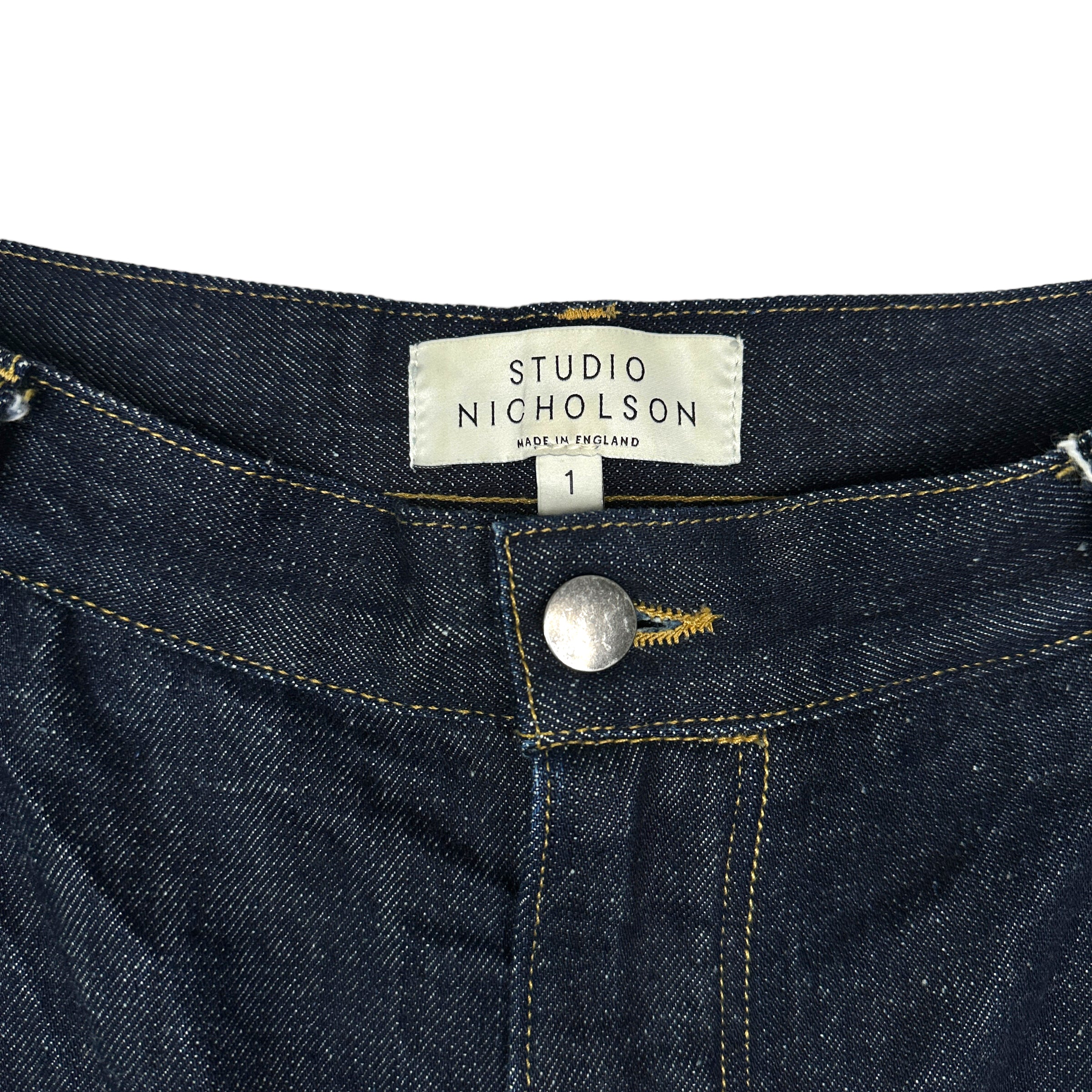 STUDIO NICHOLSON (1) WIDE VOLUME SELVEDGE DENIM