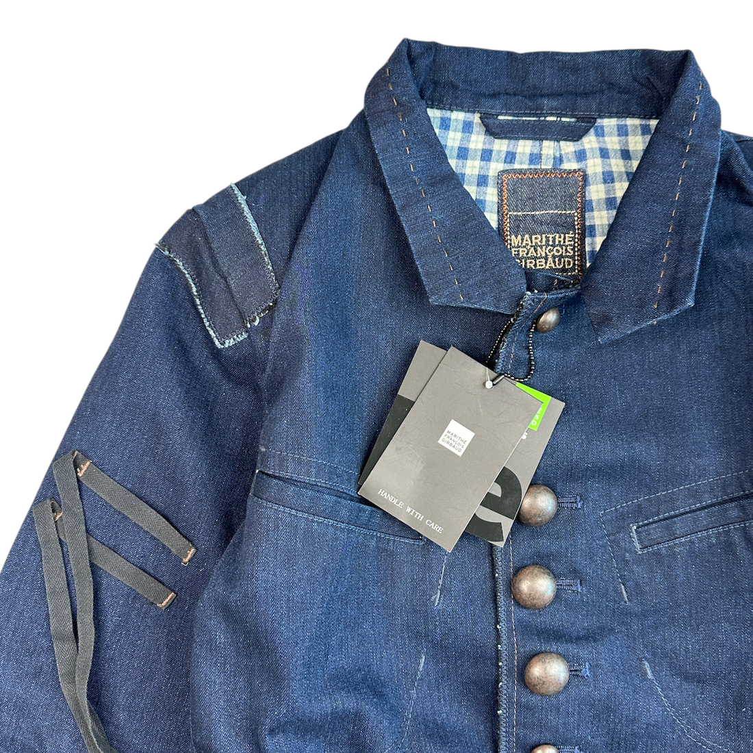 (NEW) (S) MARITHE + FRANCOIS GIRBAUD TAILORED DENIM JACKET