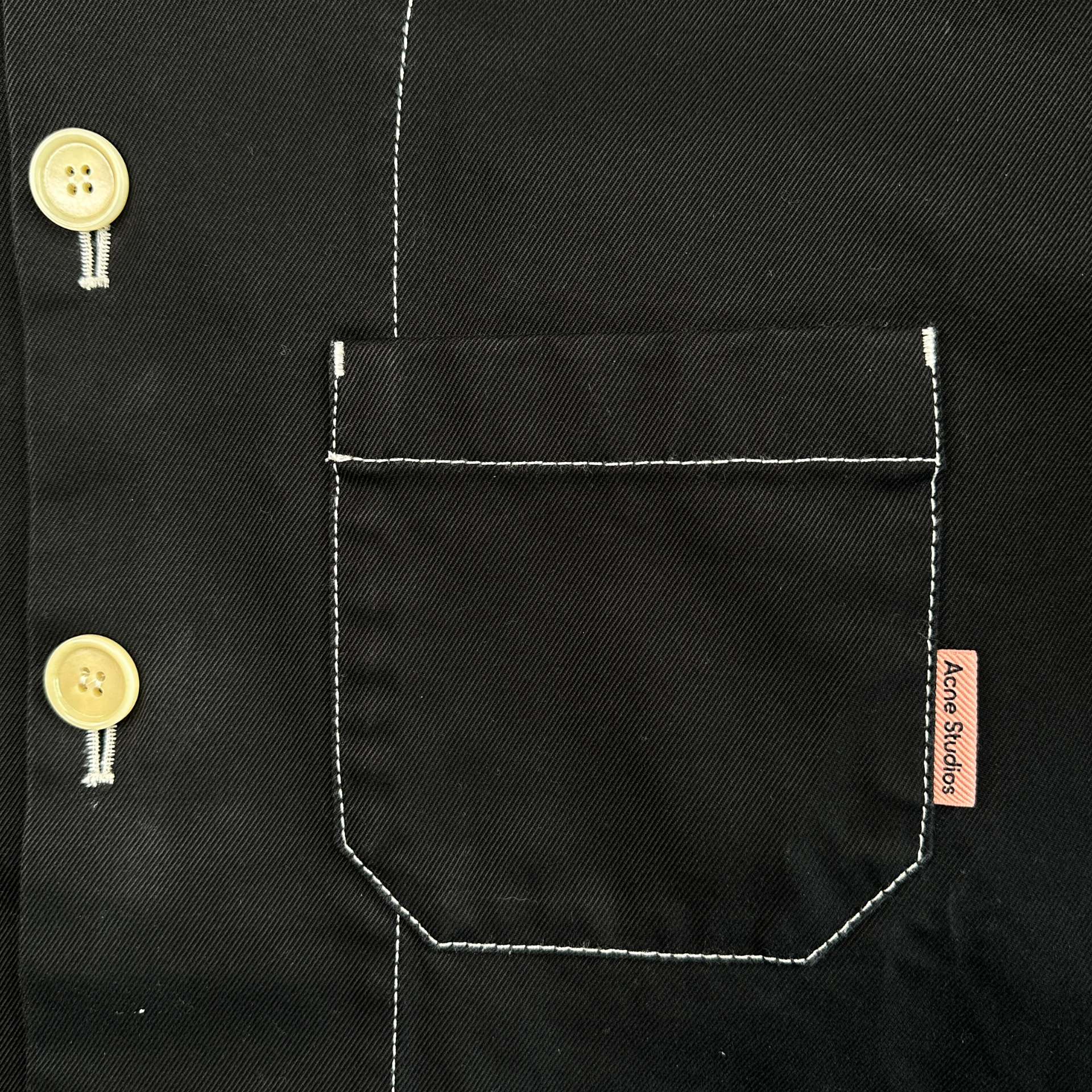 (46) ACNE STUDIOS CONTRAST STITCH CHORE JACKET