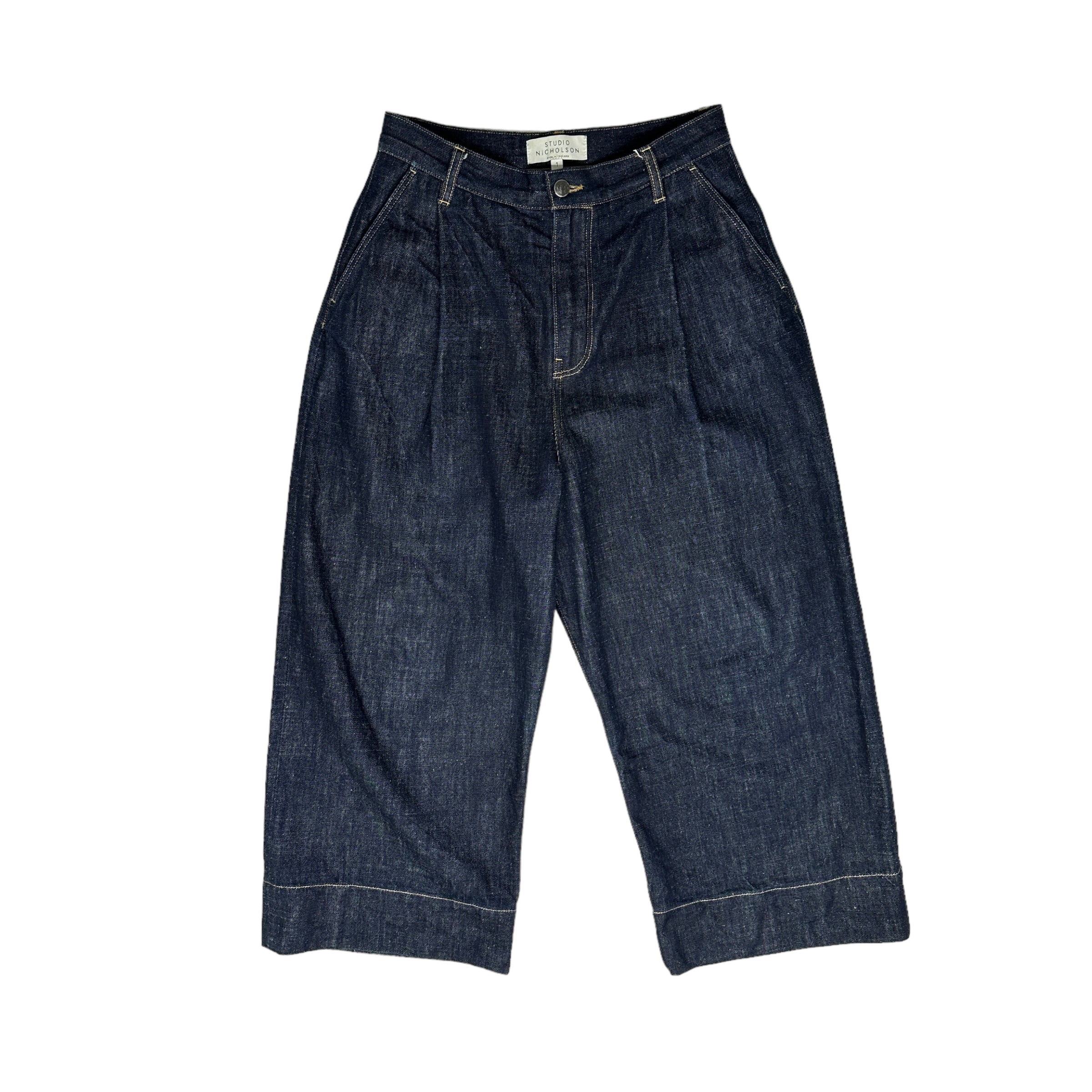 STUDIO NICHOLSON (1) WIDE VOLUME SELVEDGE DENIM