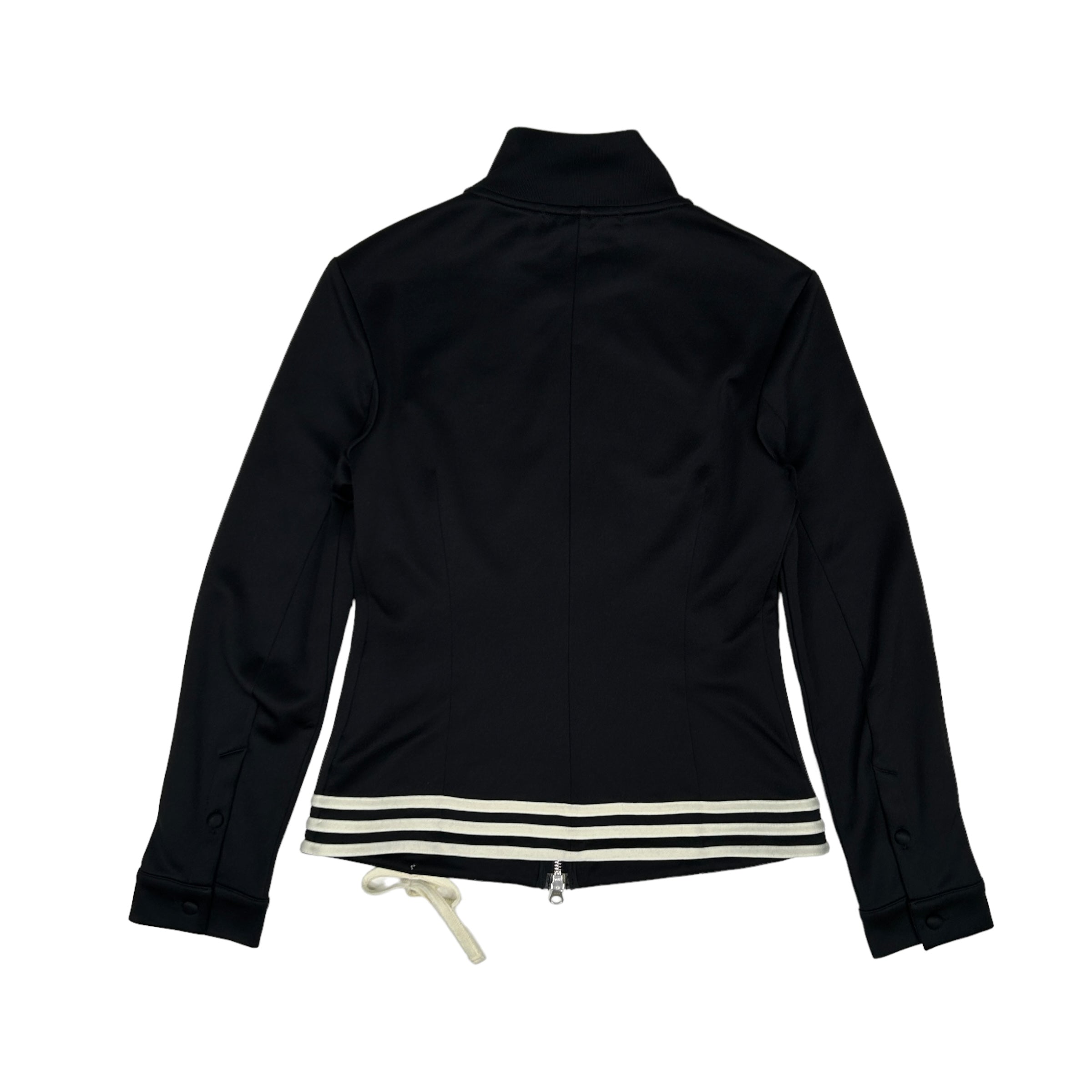 Y3 YOHJI YAMAMOTO 2006 EMBROIDERED LOGO TRACK JACKET - BLACK