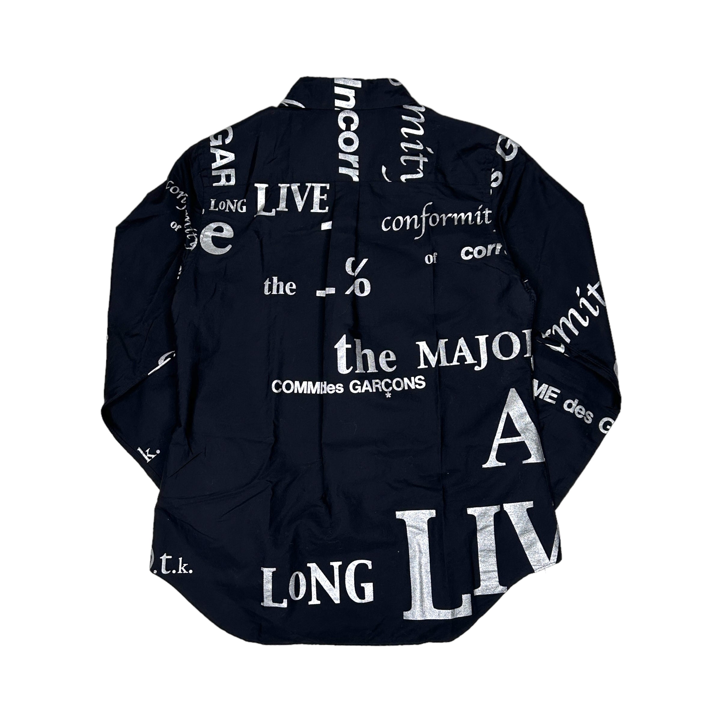 COMME DES GARÇONS 2003 BLACK BUTTON UP SHIRT (WOMENS)