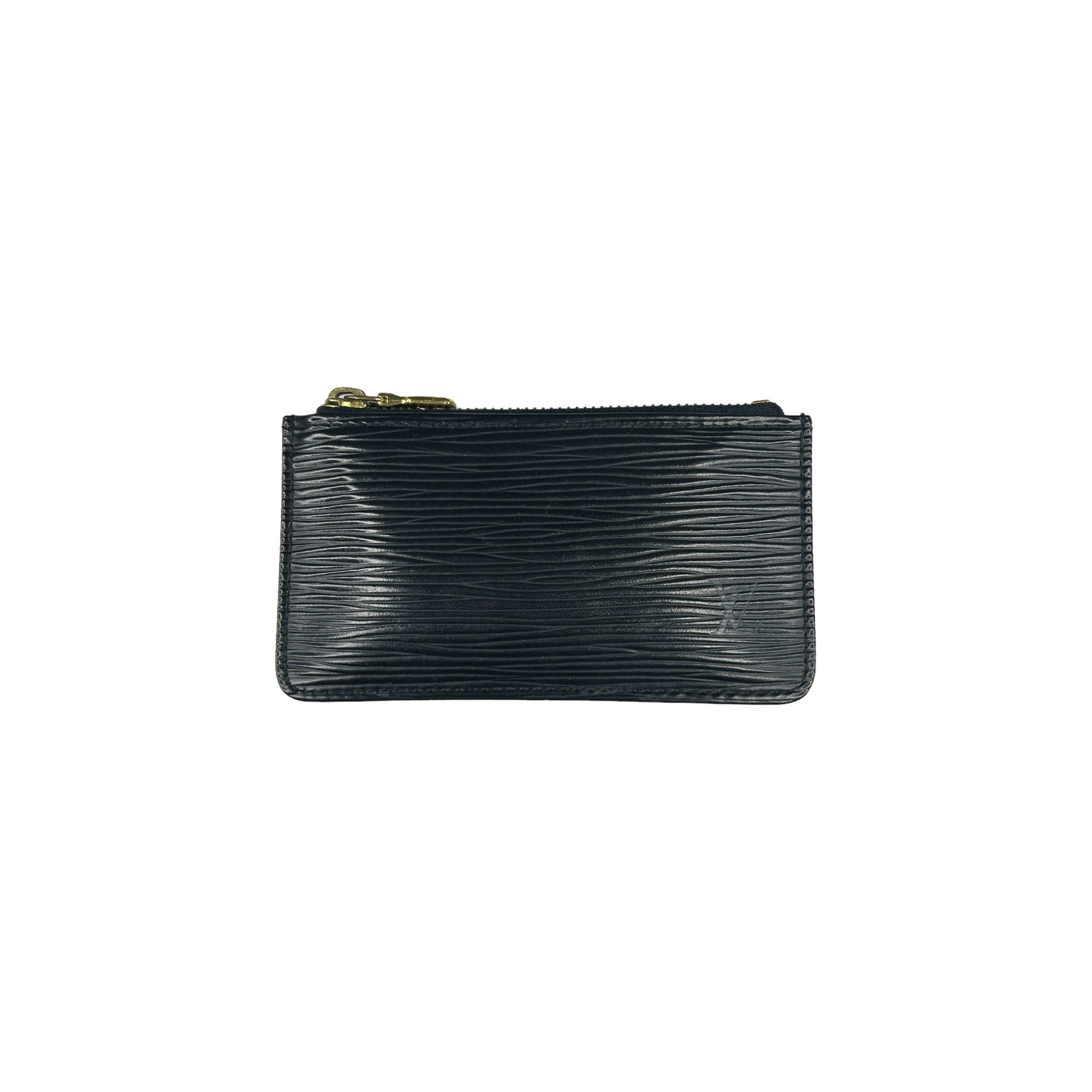 LOUIS VUITTON BLACK EPI LEATHER KEY POUCH