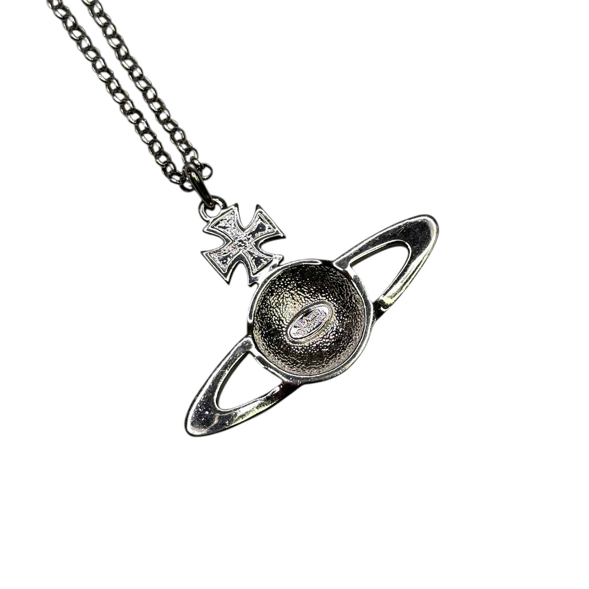 VIVIENNE WESTWOOD VINTAGE LARGE MAYFAIR NECKLACE - SILVER PLATED