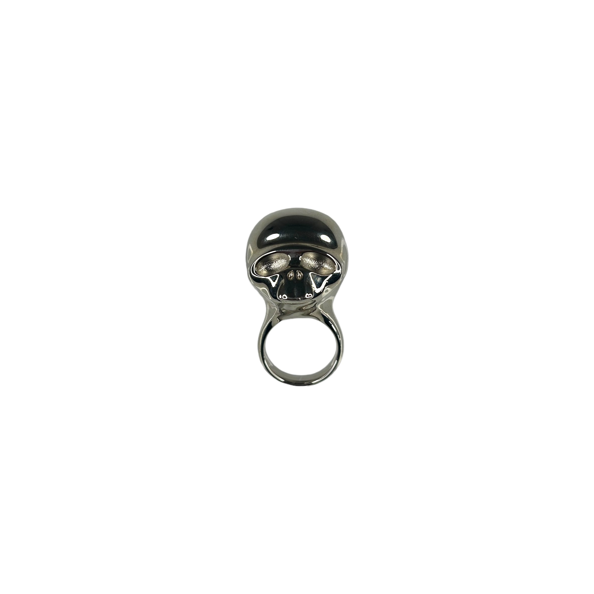 ACNE STUDIOS SKULL RING 925 STERLING SILVER