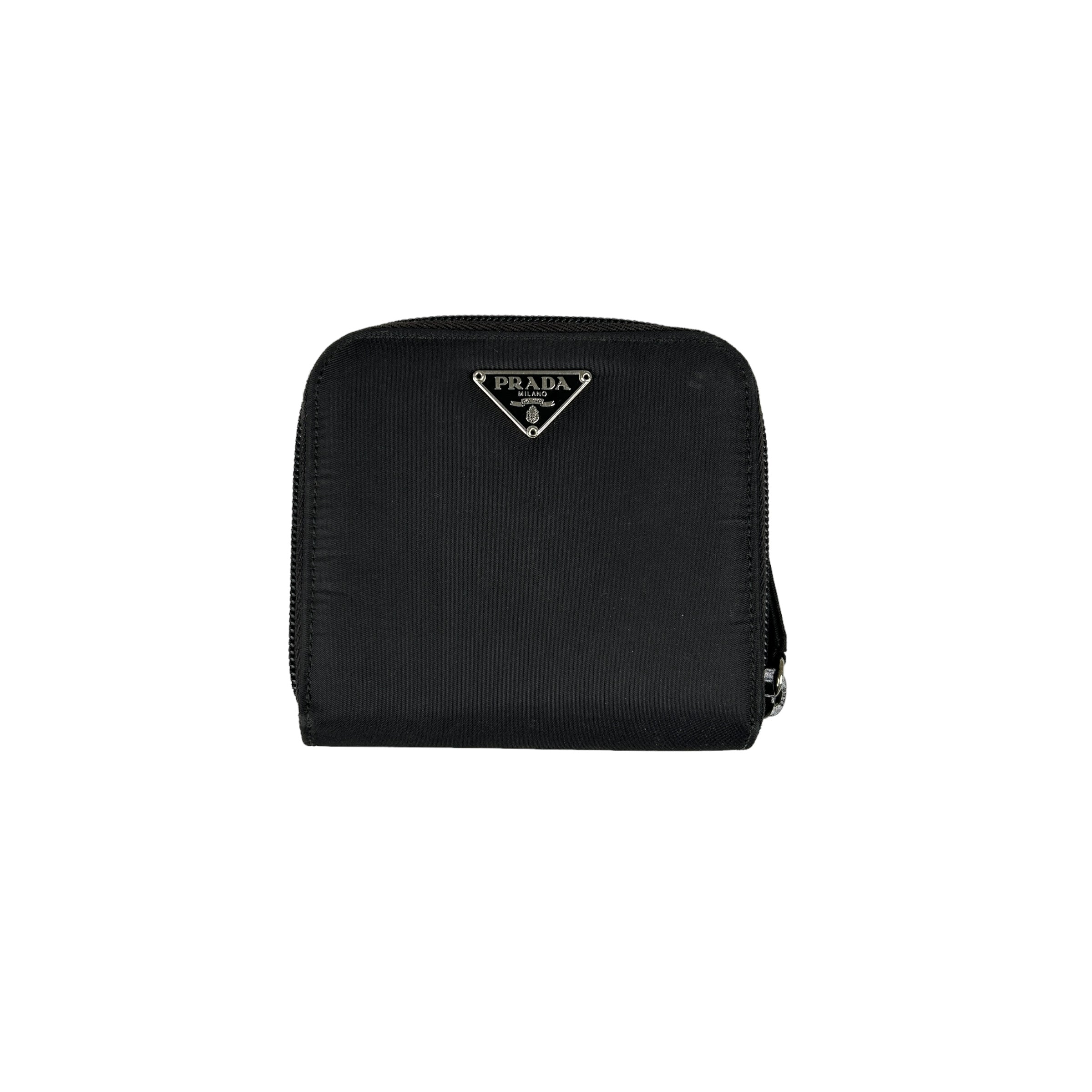 PRADA NYLON ZIP UP WALLET