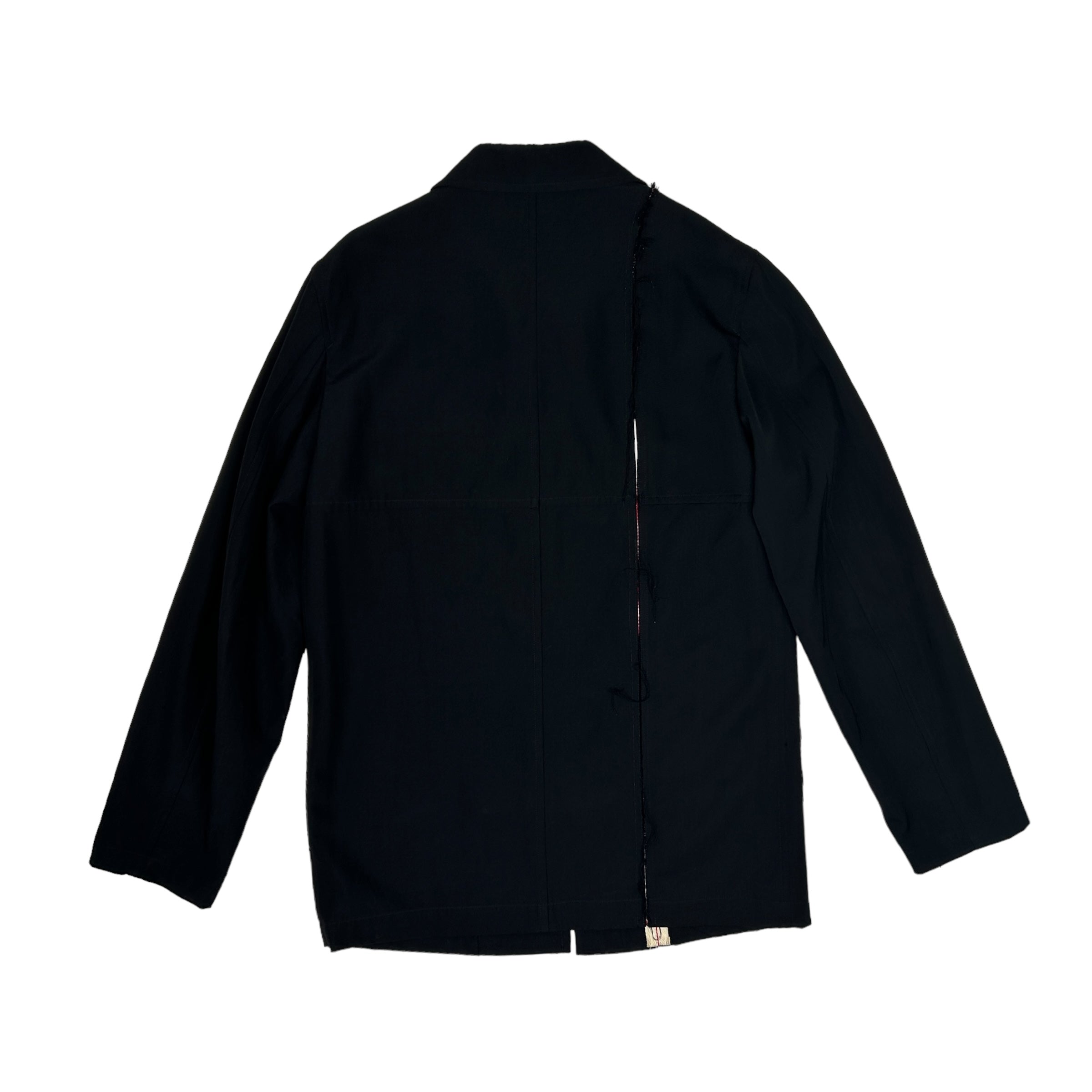 COMME DES GARCONS HOMME 2000 COLLARED ZIP JACKET - BLACK