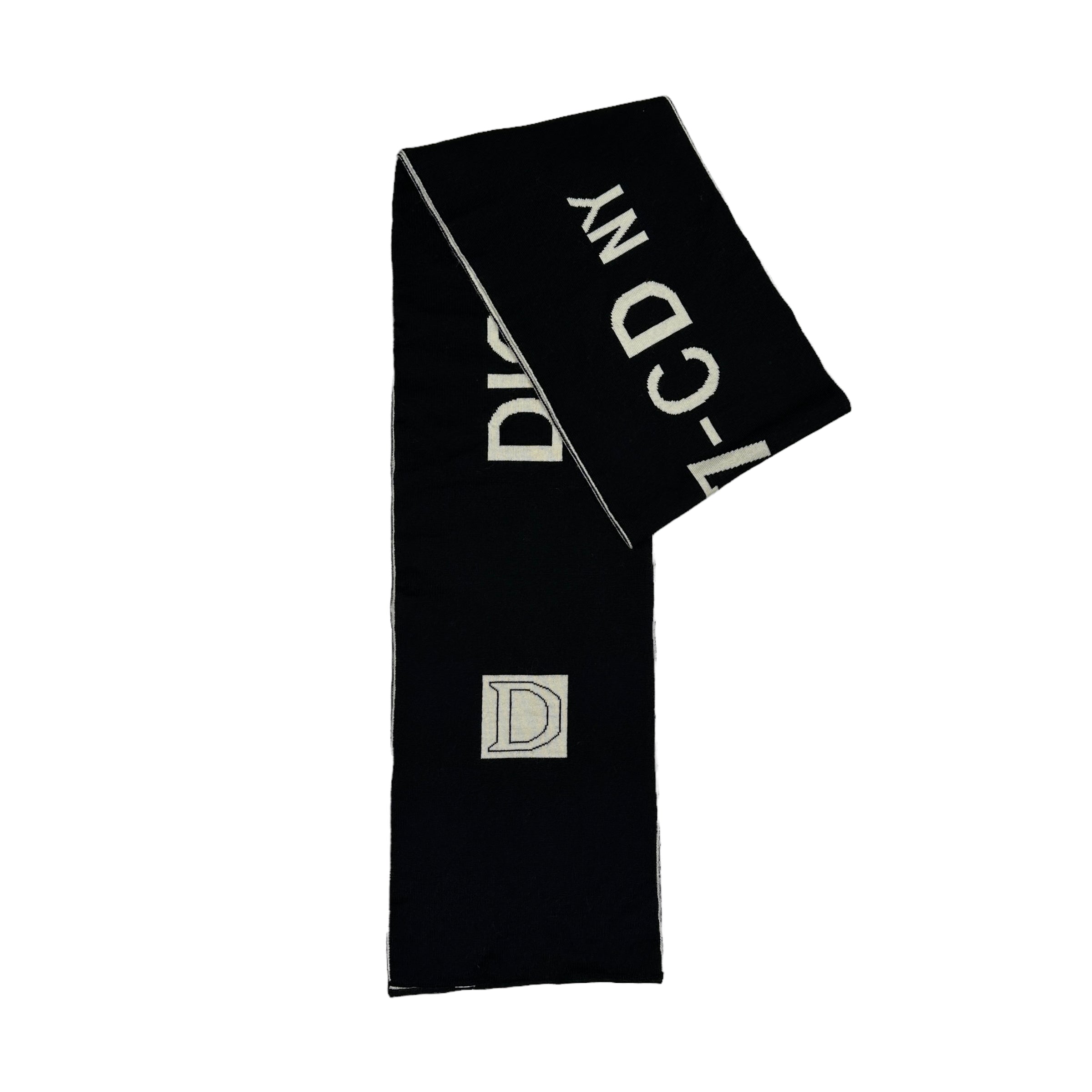 DIOR 1947-CD NY WOOLLEN SCARF - BLACK