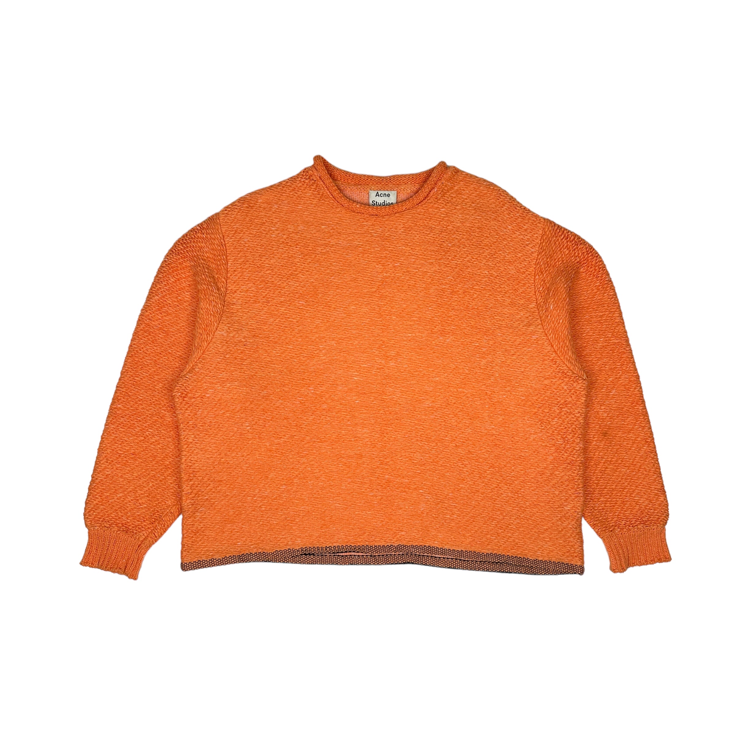 ACNE STUDIOS KROPP CREWNECK (MISSING DRAWSTRING) - ORANGE