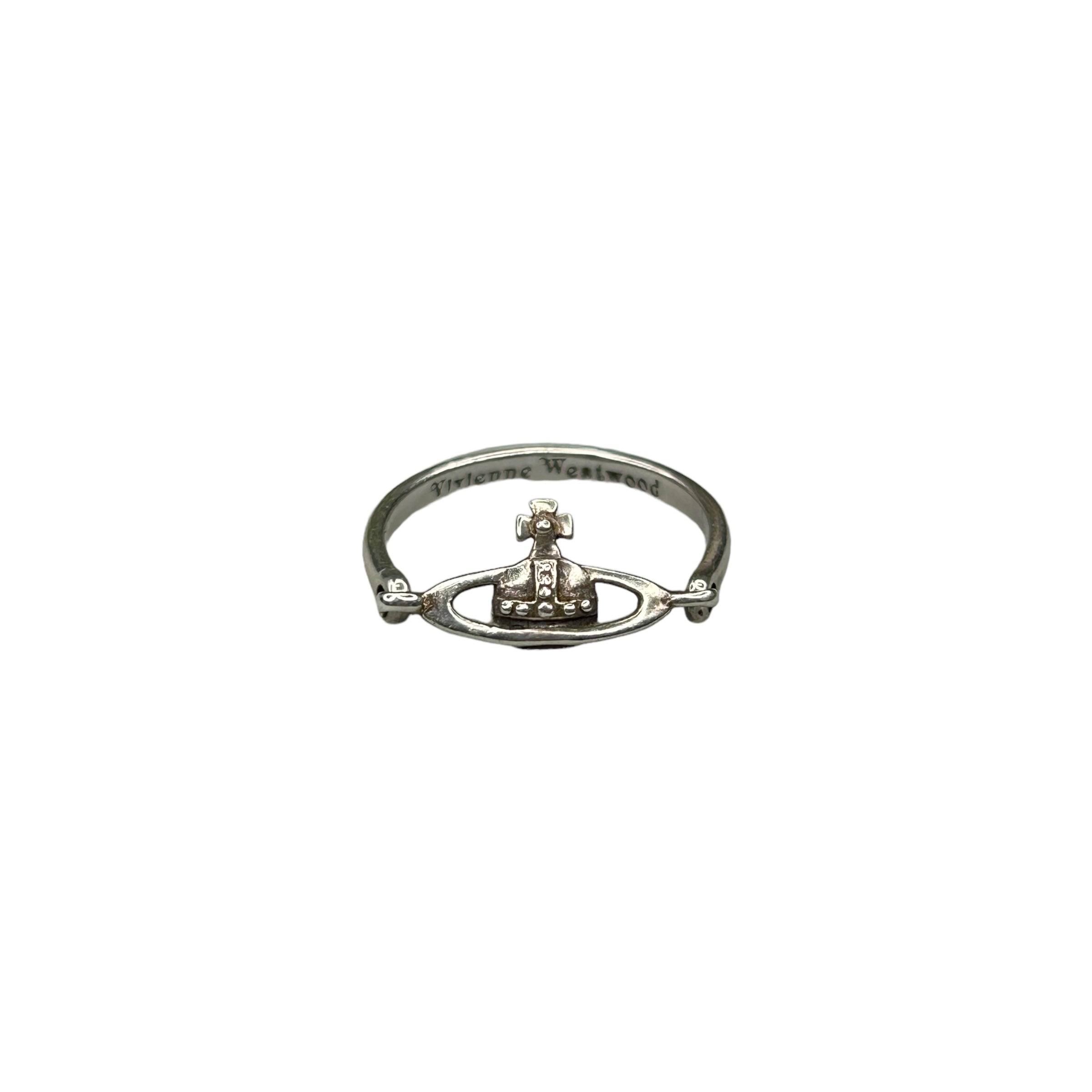 (M/6.5) VIVIENNE WESTWOOD 925 SILVER ORB RING