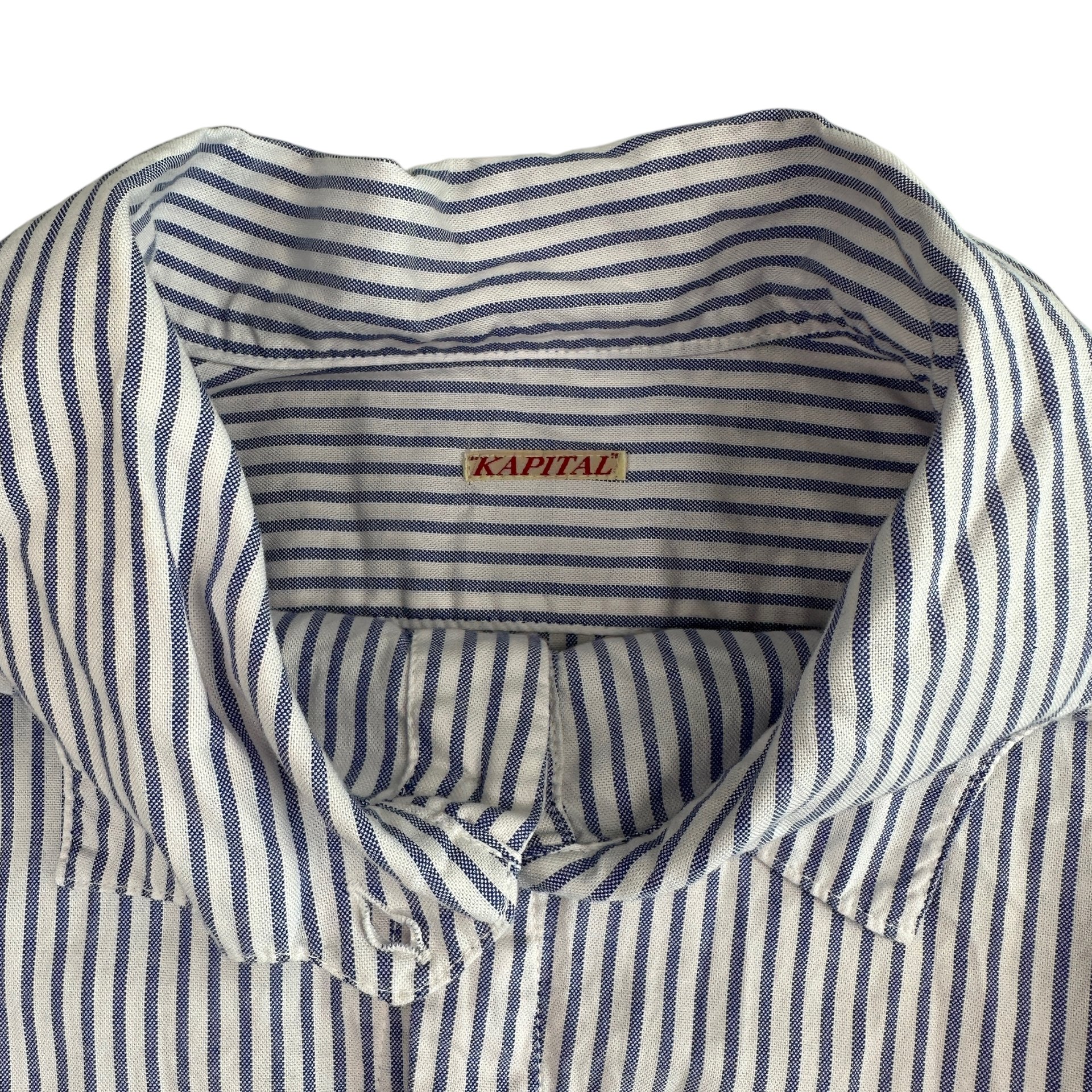 (3) KAPITAL PINSTRIPE LONG SLEEVE SHIRT
