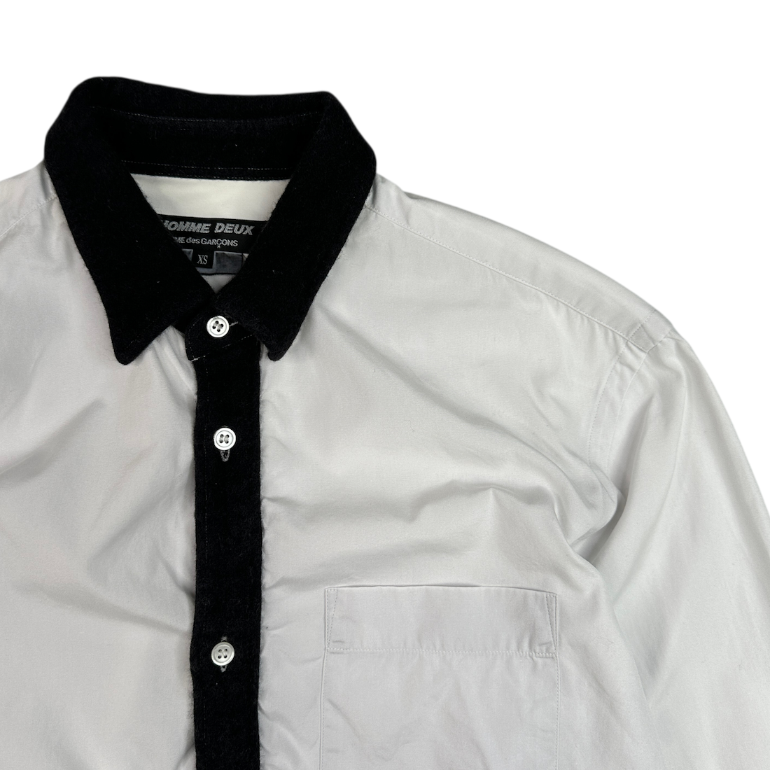 (XS) COMME DES GARCONS HOMME DUEX 2011 BUTTON-UP SHIRT