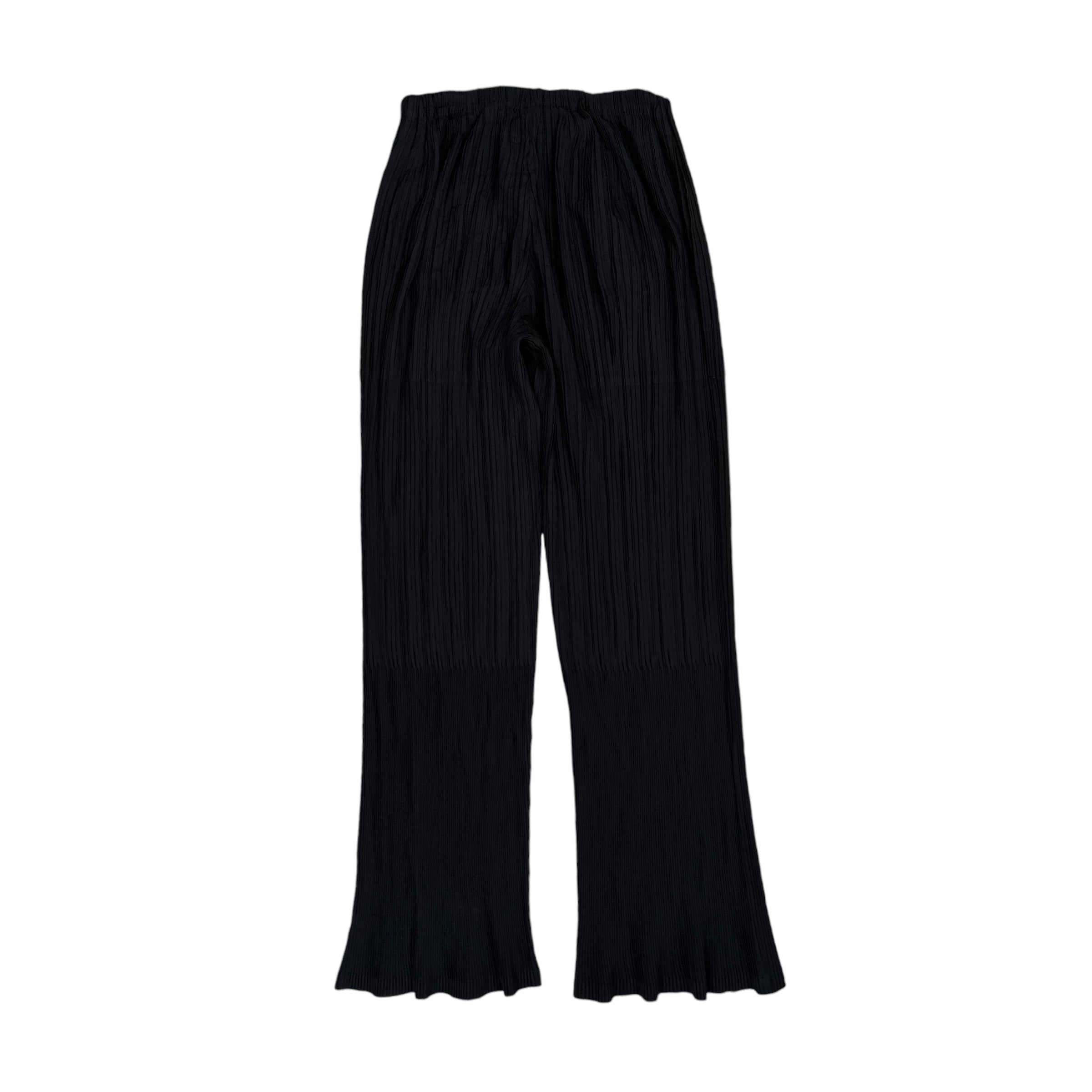 ISSEY MIYAKE WHITE LABEL 2-STYLE PLEATED FLARED PANTS - GREY